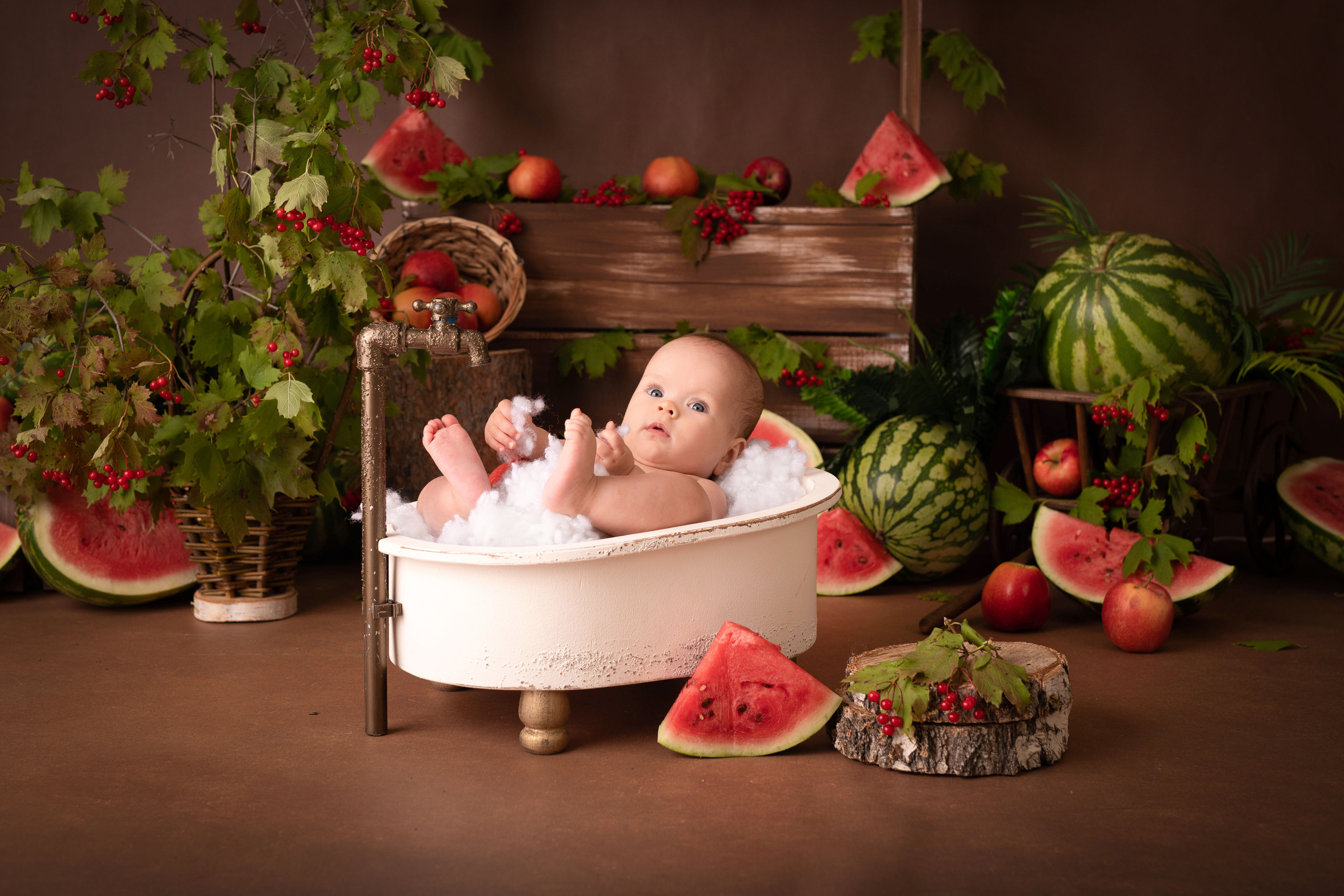 Арбузный день. Адель 6 м. Семейный и детский фотограф в Красноярске Мила Черкасова