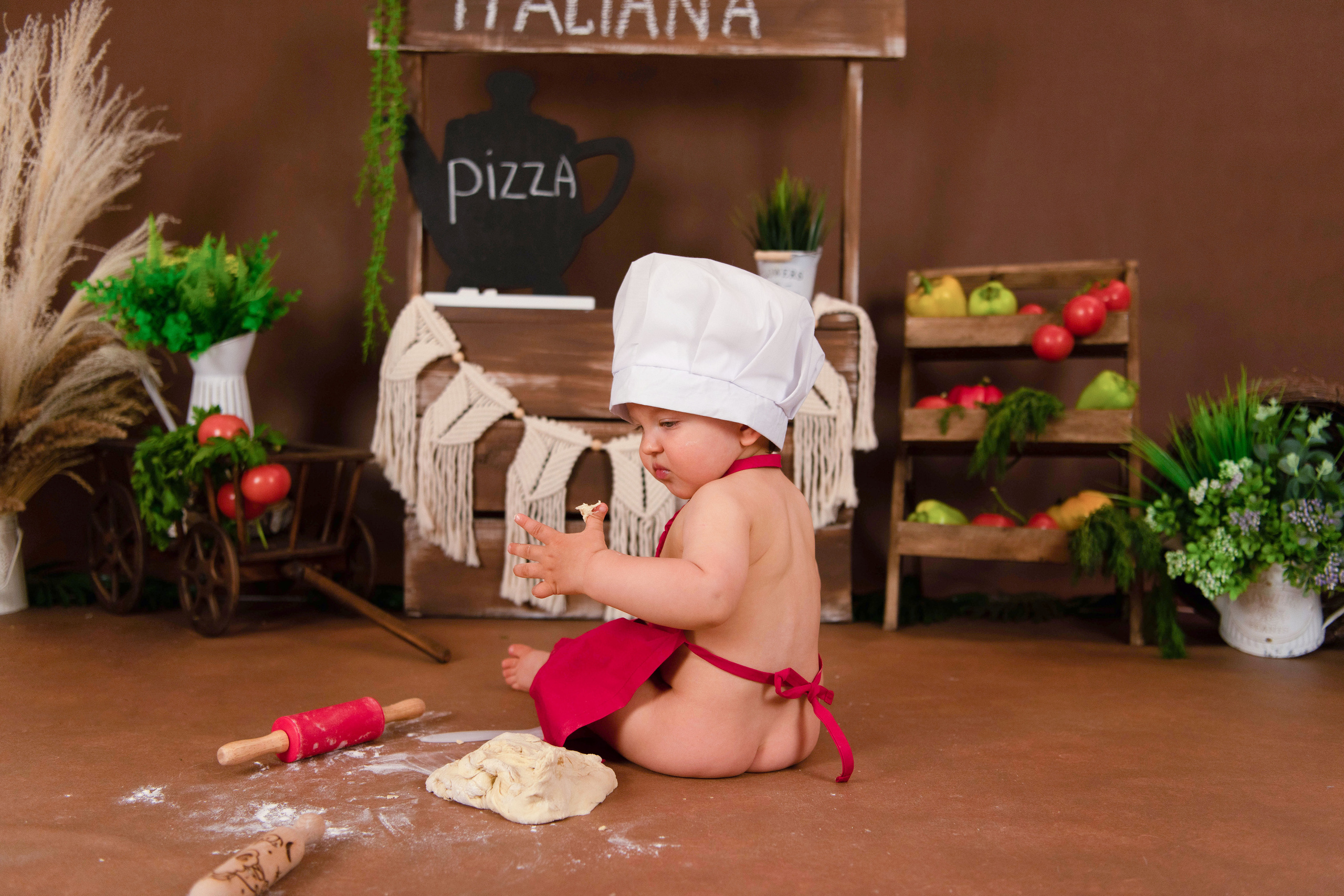 Веселый Поваренок. Леня, годик. Семейный и детский фотограф в Красноярске Мила Черкасова