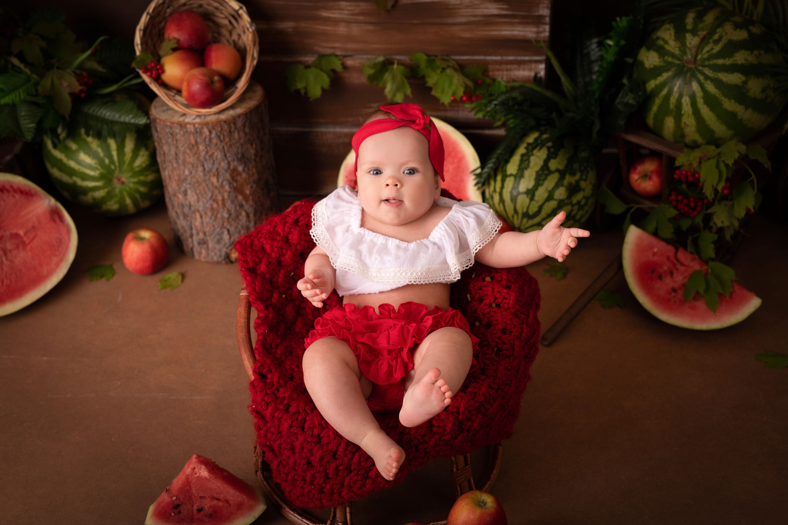 Арбузный день. Адель 6 м. Семейный и детский фотограф в Красноярске Мила Черкасова