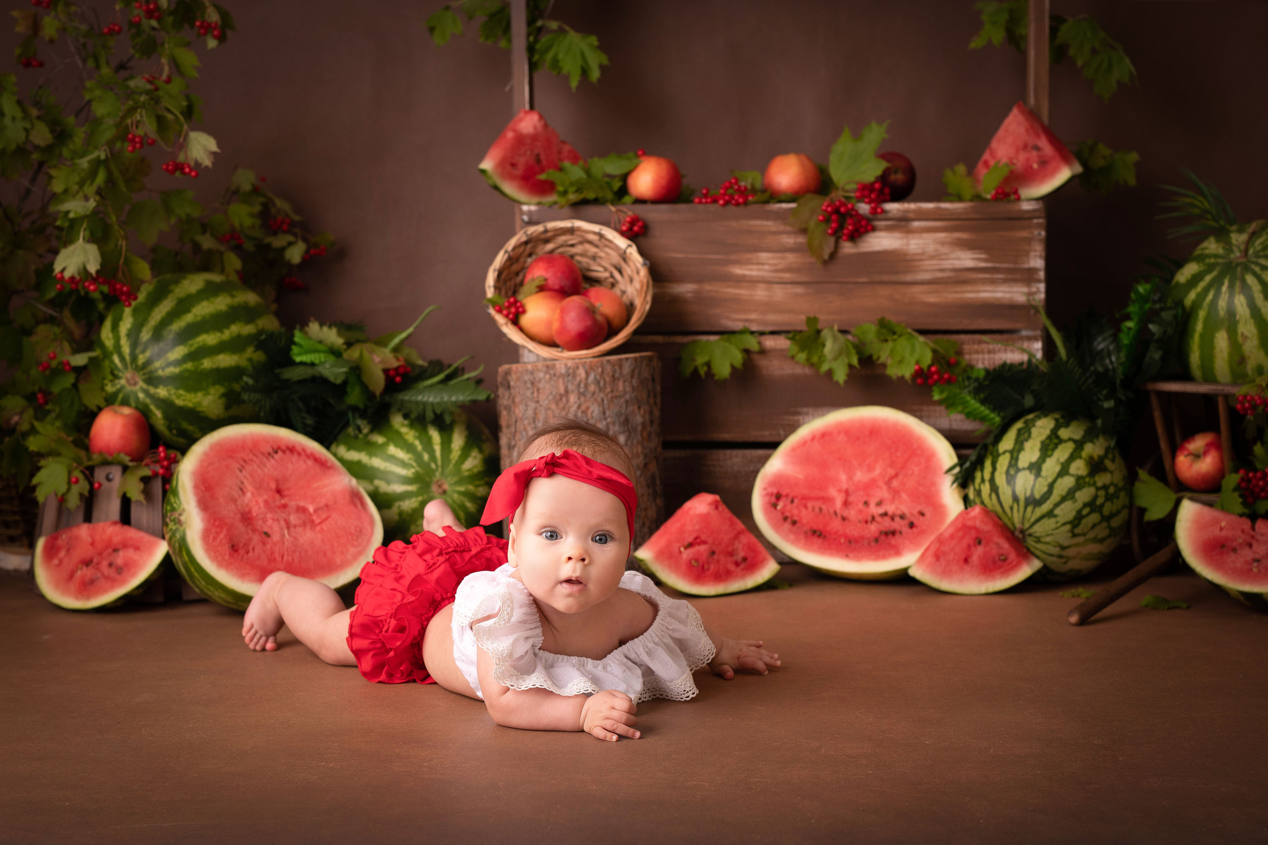 Арбузный день. Адель 6 м. Семейный и детский фотограф в Красноярске Мила Черкасова