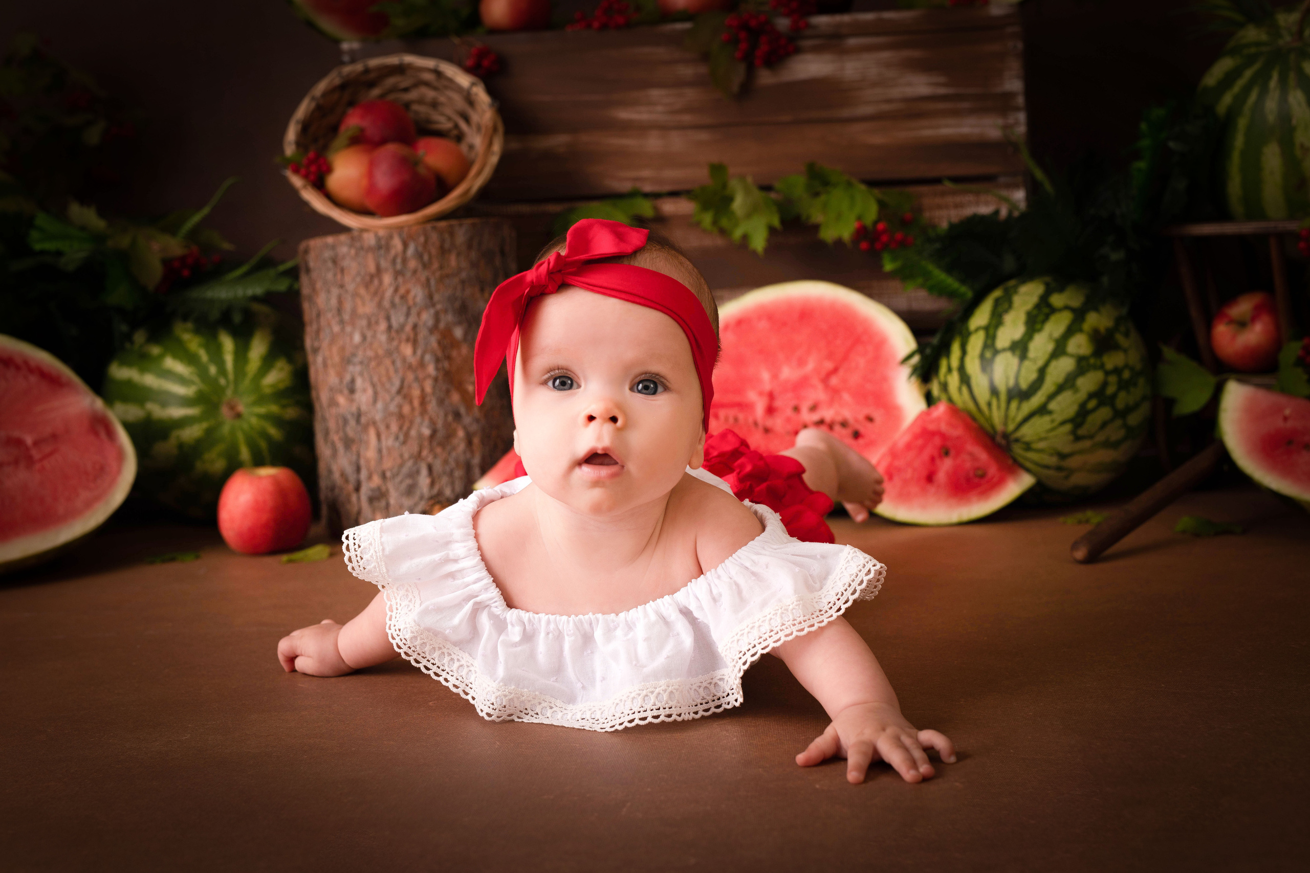 Арбузный день. Адель 6 м. Семейный и детский фотограф в Красноярске Мила Черкасова