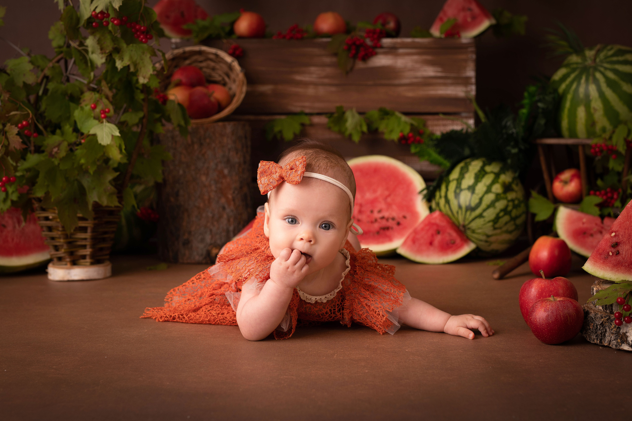 Арбузный день. Адель 6 м. Семейный и детский фотограф в Красноярске Мила Черкасова