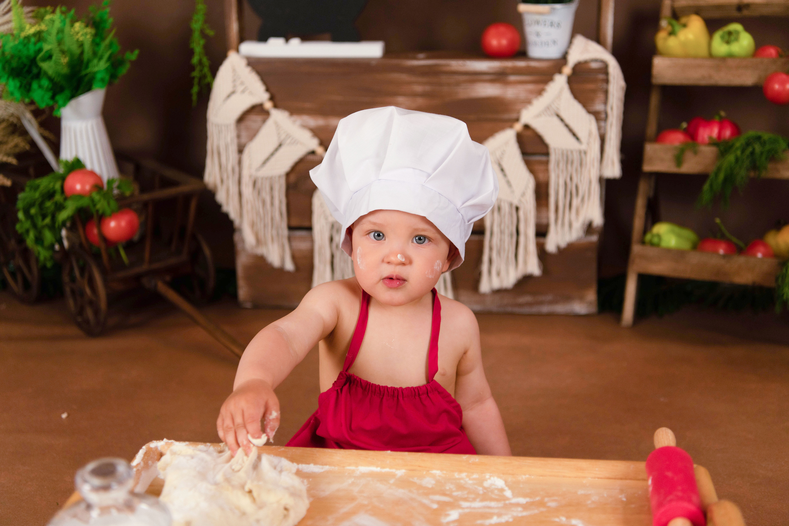 Веселый Поваренок. Леня, годик. Семейный и детский фотограф в Красноярске Мила Черкасова