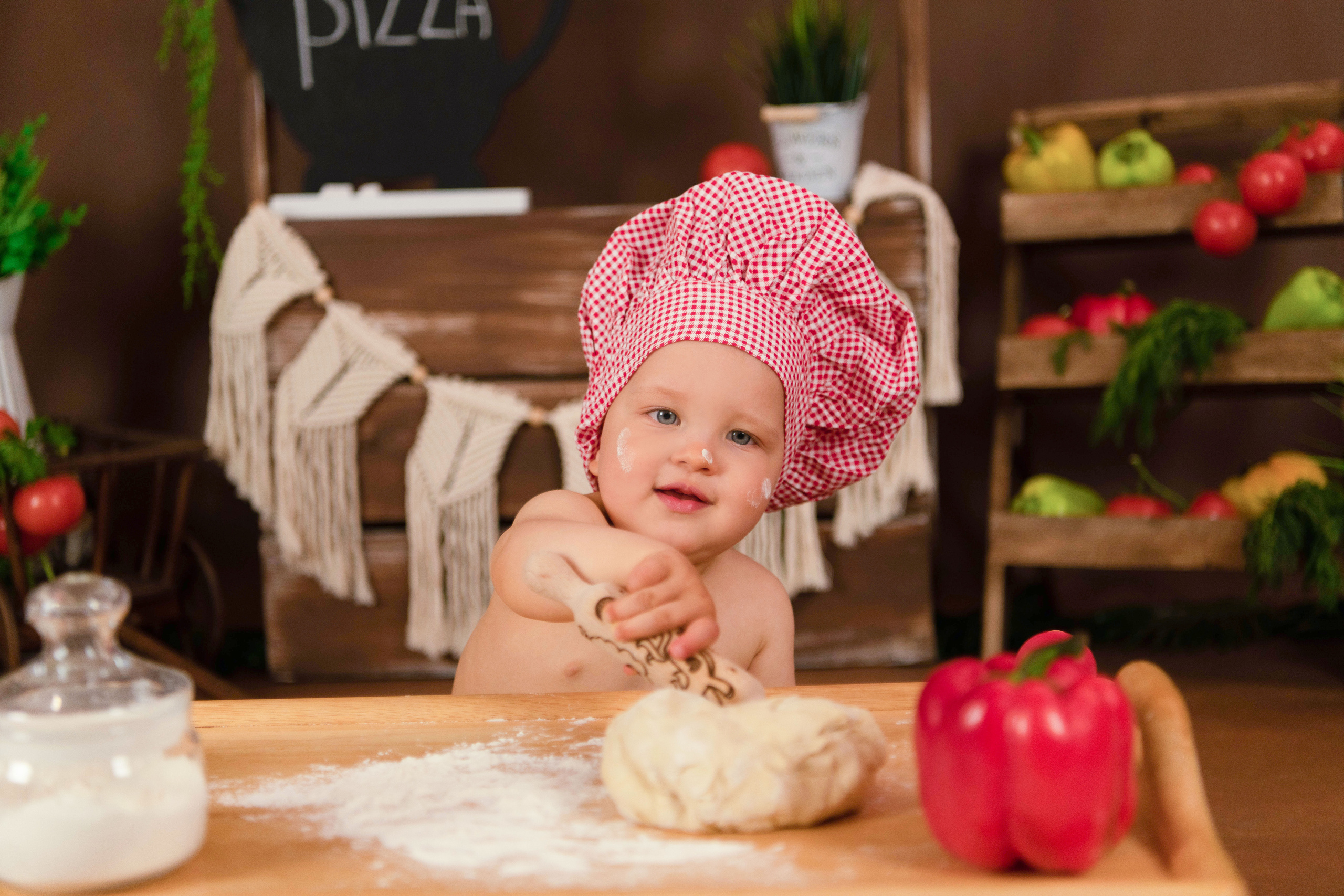 Веселый Поваренок. Леня, годик. Семейный и детский фотограф в Красноярске Мила Черкасова