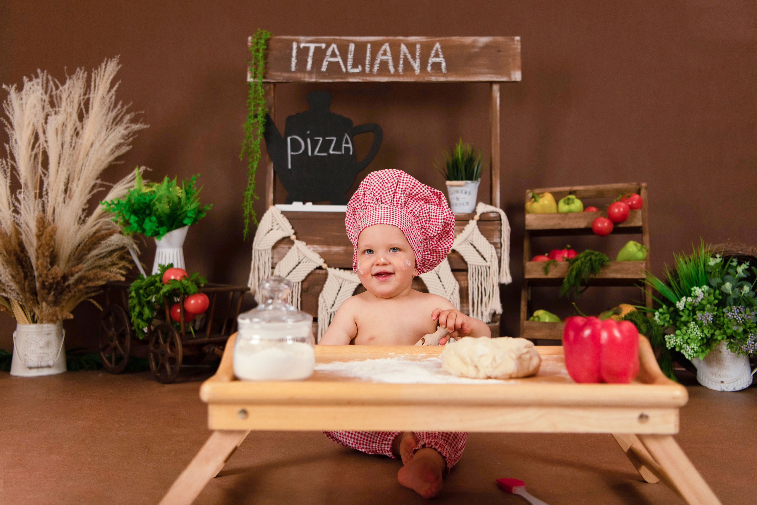 Веселый Поваренок. Леня, годик. Семейный и детский фотограф в Красноярске Мила Черкасова