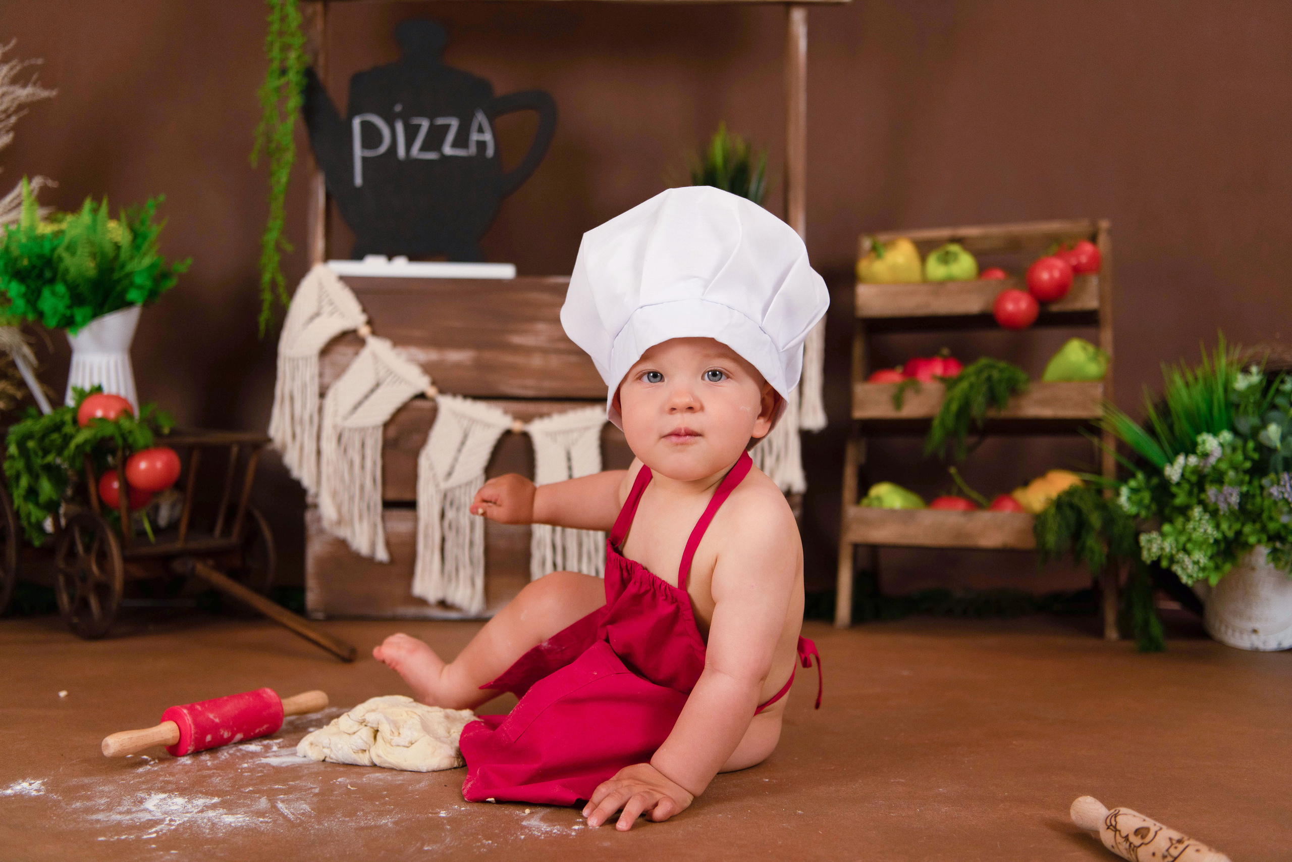 Веселый Поваренок. Леня, годик. Семейный и детский фотограф в Красноярске Мила Черкасова