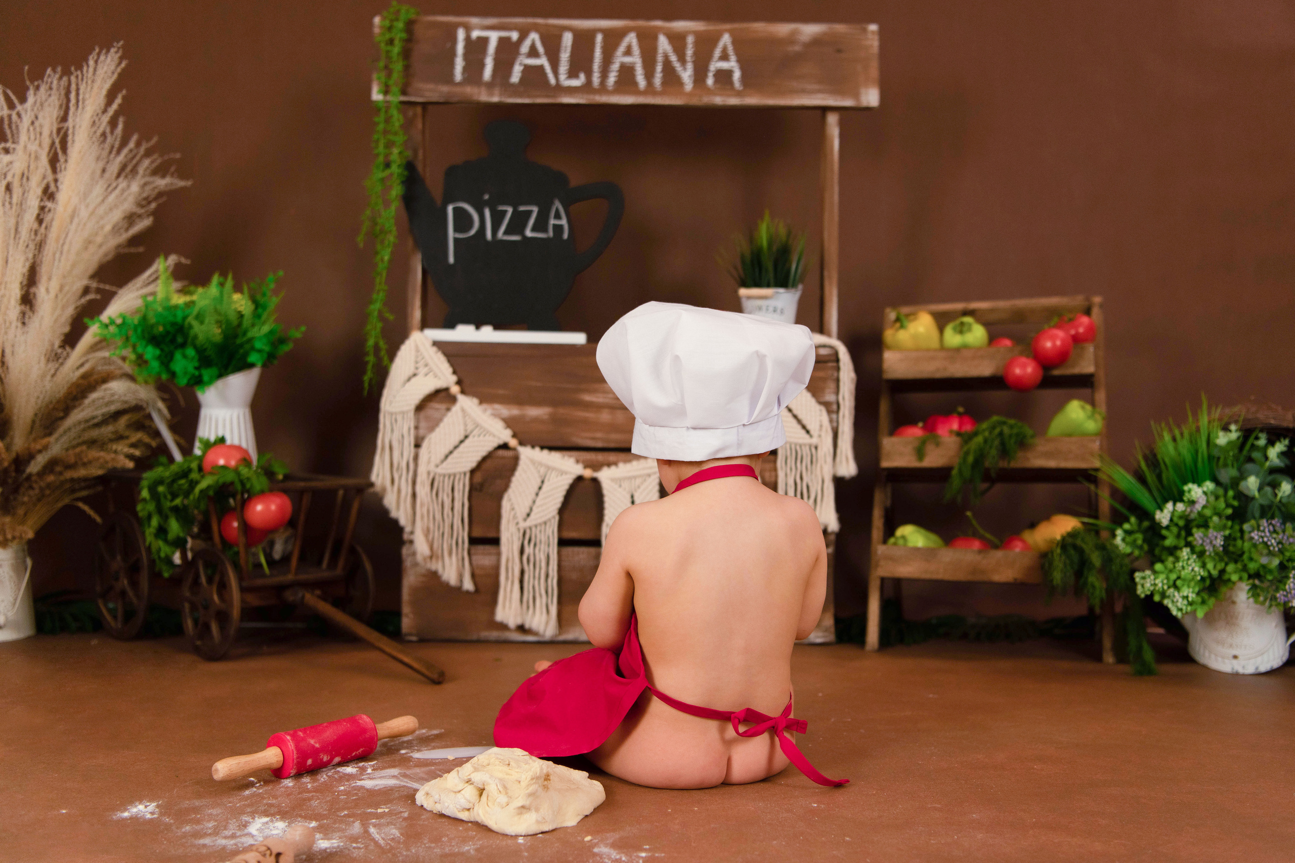 Веселый Поваренок. Леня, годик. Семейный и детский фотограф в Красноярске Мила Черкасова