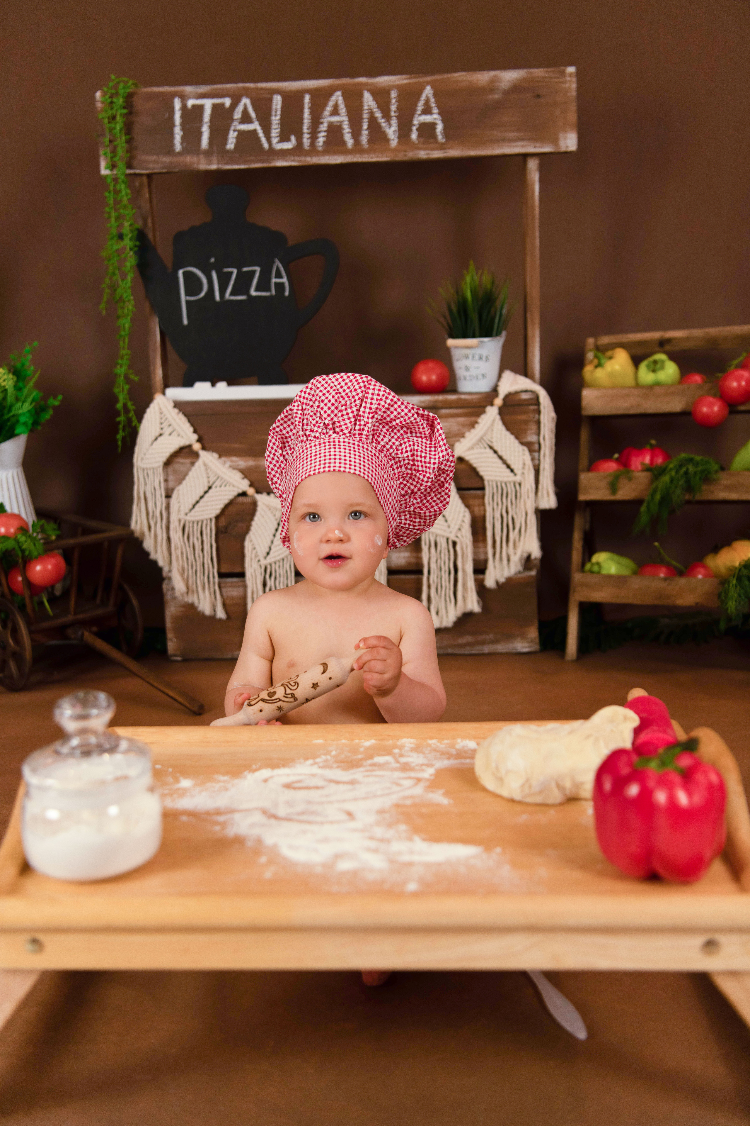 Веселый Поваренок. Леня, годик. Семейный и детский фотограф в Красноярске Мила Черкасова