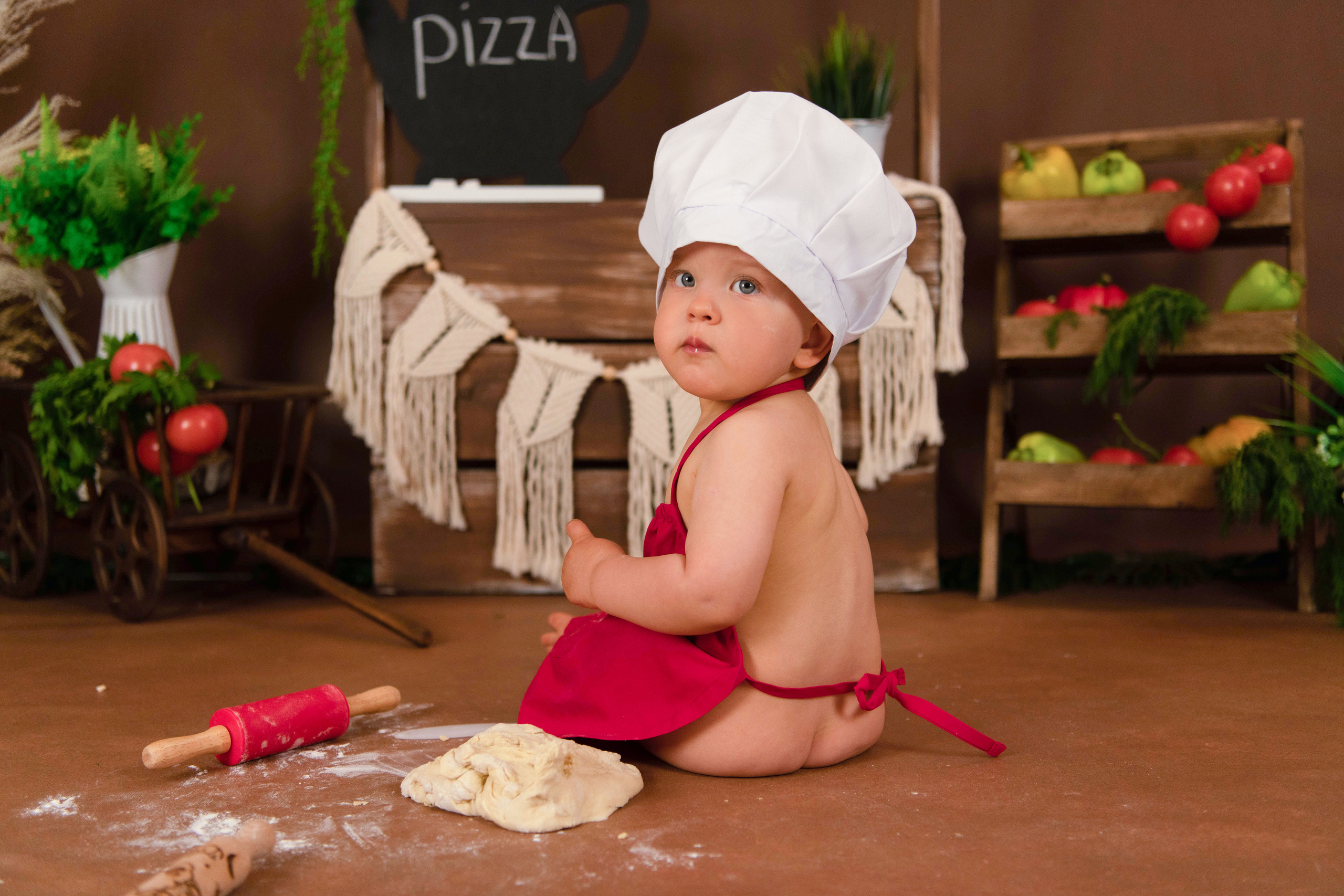 Веселый Поваренок. Леня, годик. Семейный и детский фотограф в Красноярске Мила Черкасова