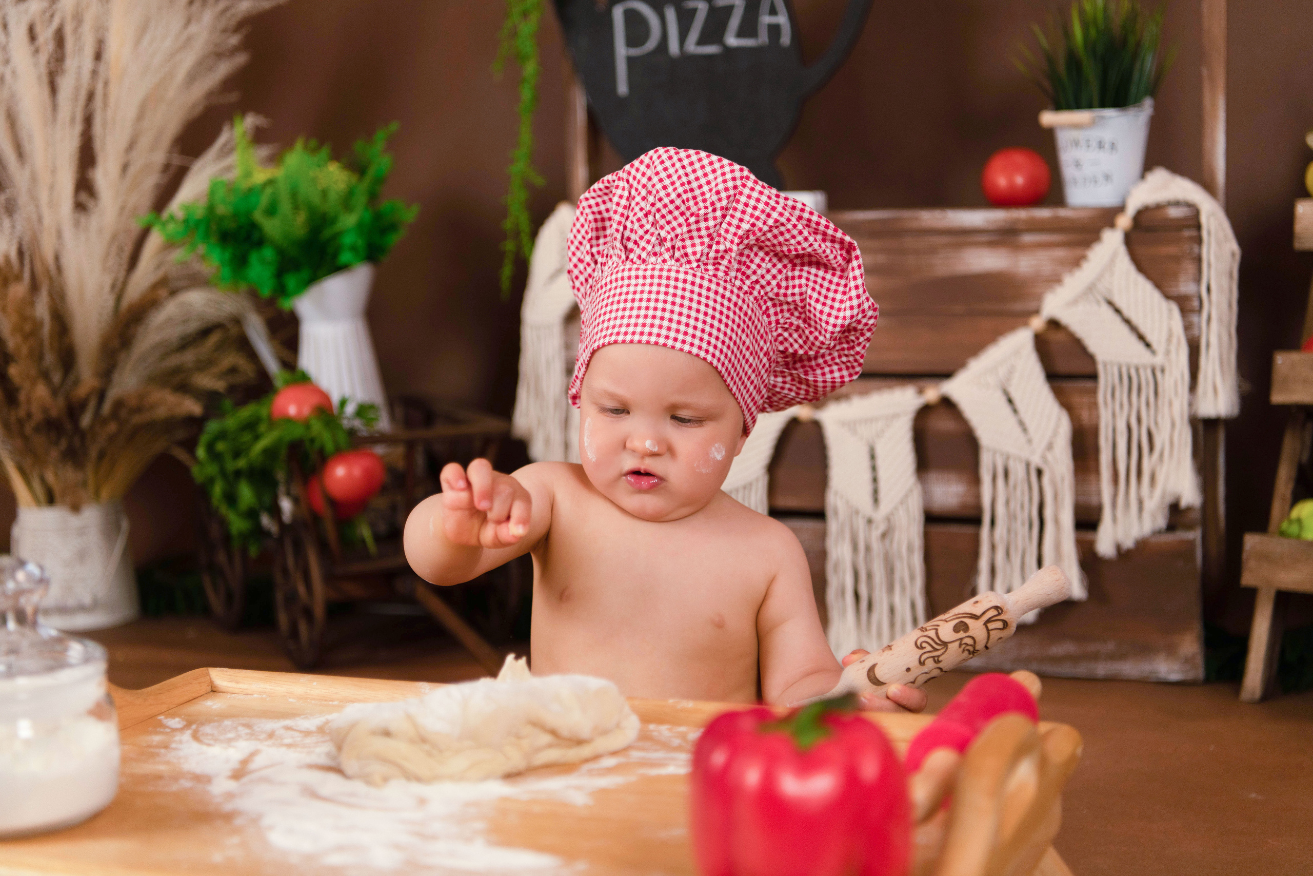 Веселый Поваренок. Леня, годик. Семейный и детский фотограф в Красноярске Мила Черкасова
