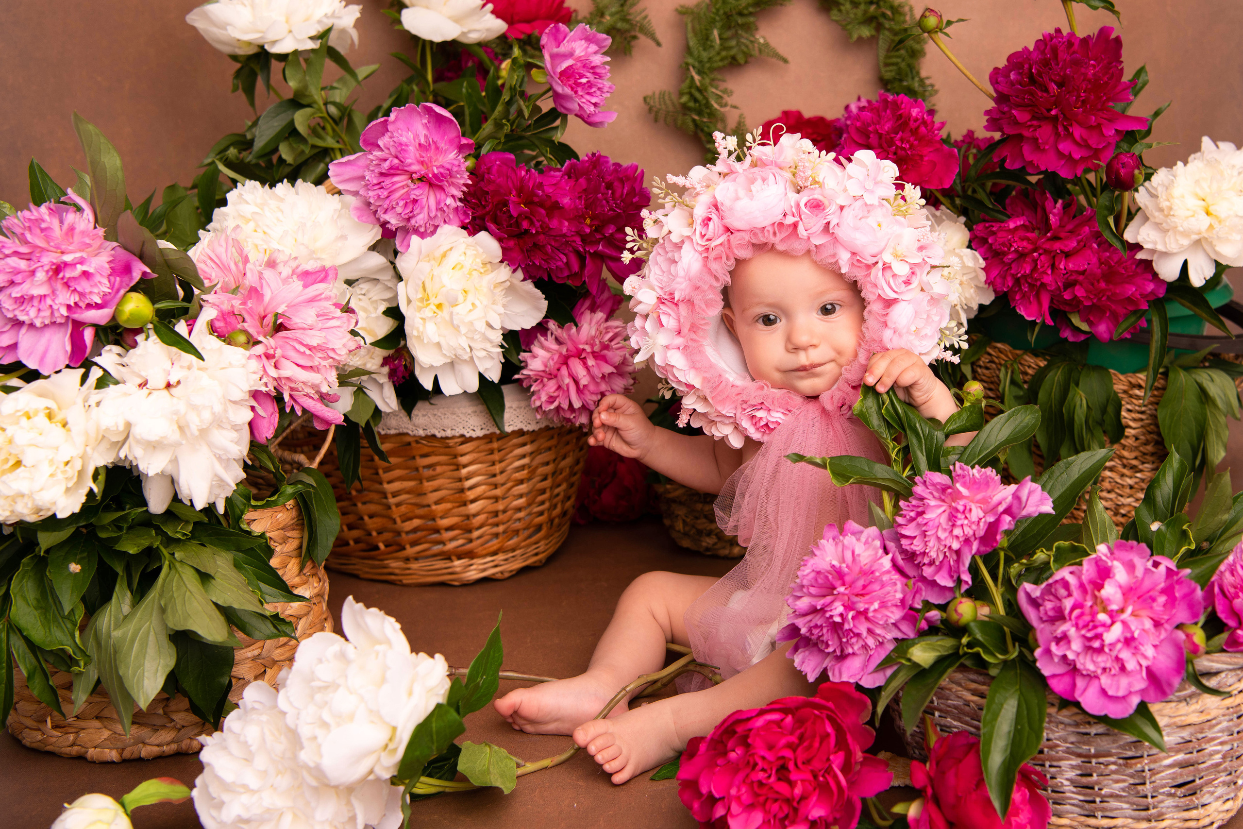Пионы. Мирослава 8,5 м. Семейный и детский фотограф в Красноярске Мила Черкасова