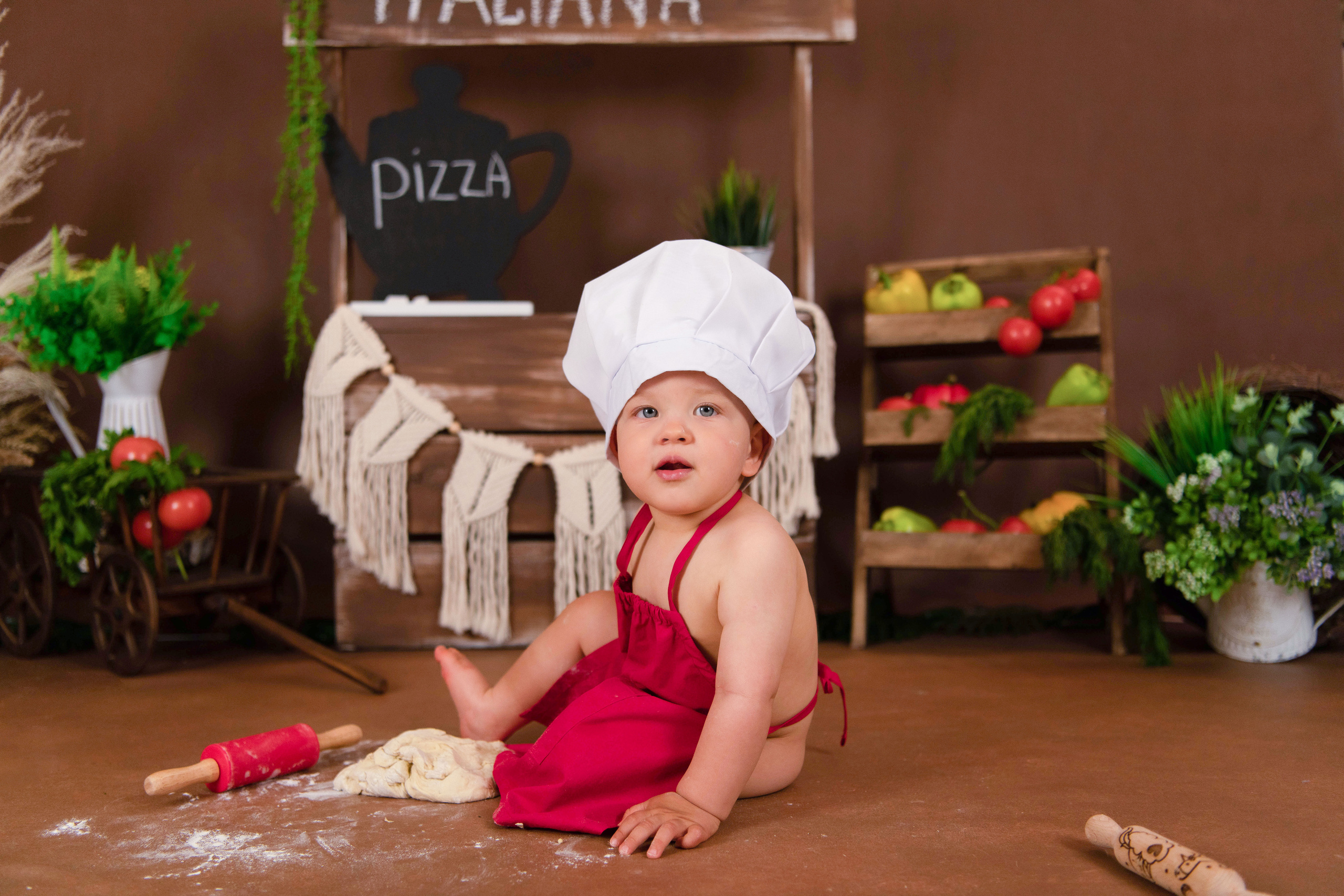 Веселый Поваренок. Леня, годик. Семейный и детский фотограф в Красноярске Мила Черкасова