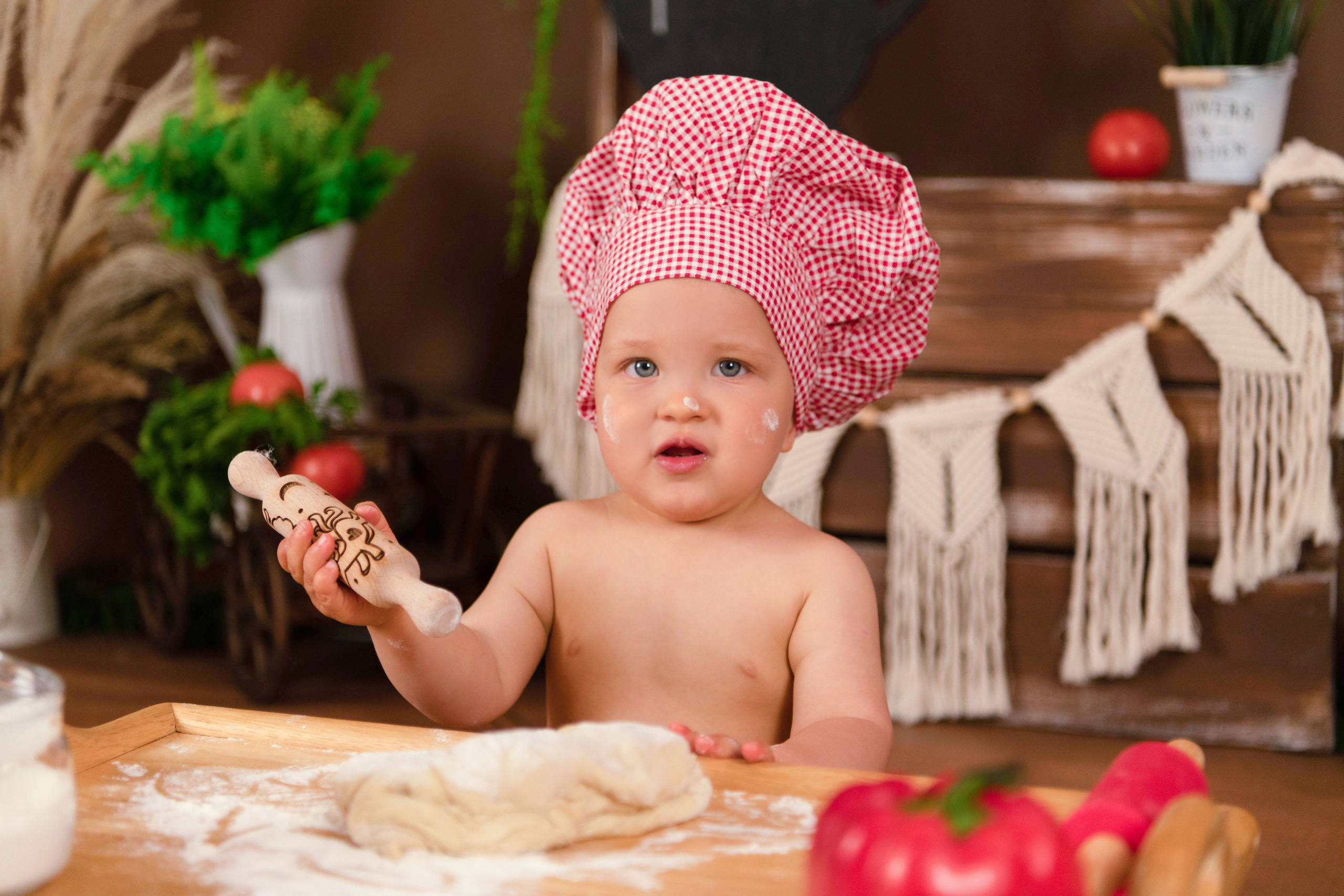 Веселый Поваренок. Леня, годик. Семейный и детский фотограф в Красноярске Мила Черкасова