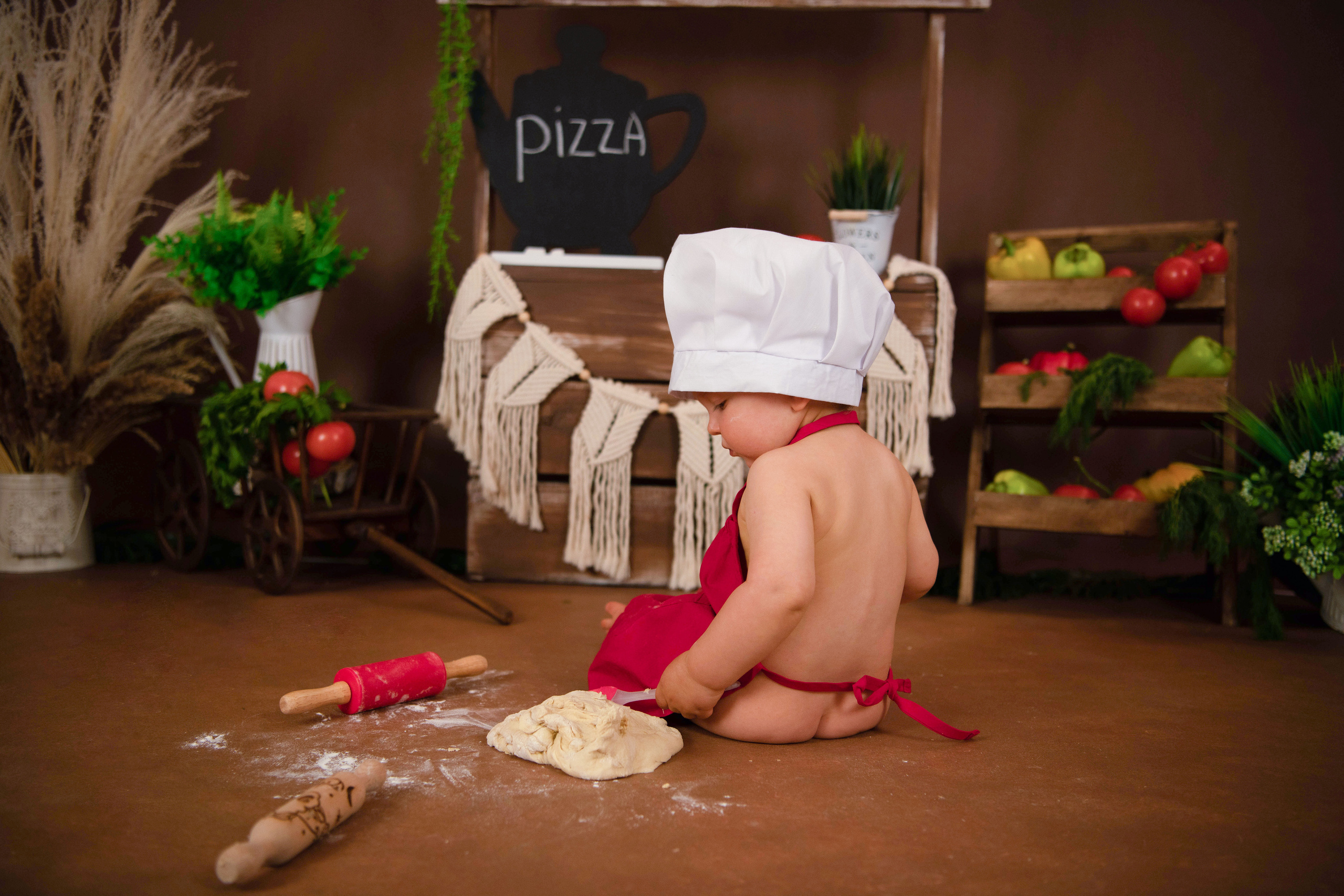 Веселый Поваренок. Леня, годик. Семейный и детский фотограф в Красноярске Мила Черкасова