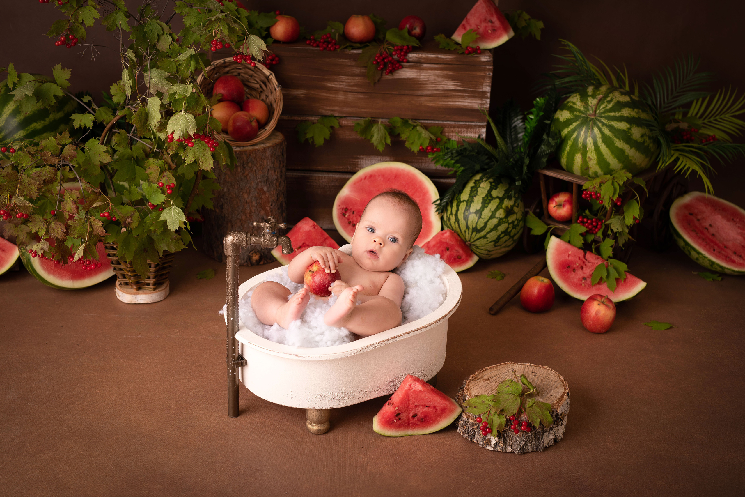 Арбузный день. Адель 6 м. Семейный и детский фотограф в Красноярске Мила Черкасова