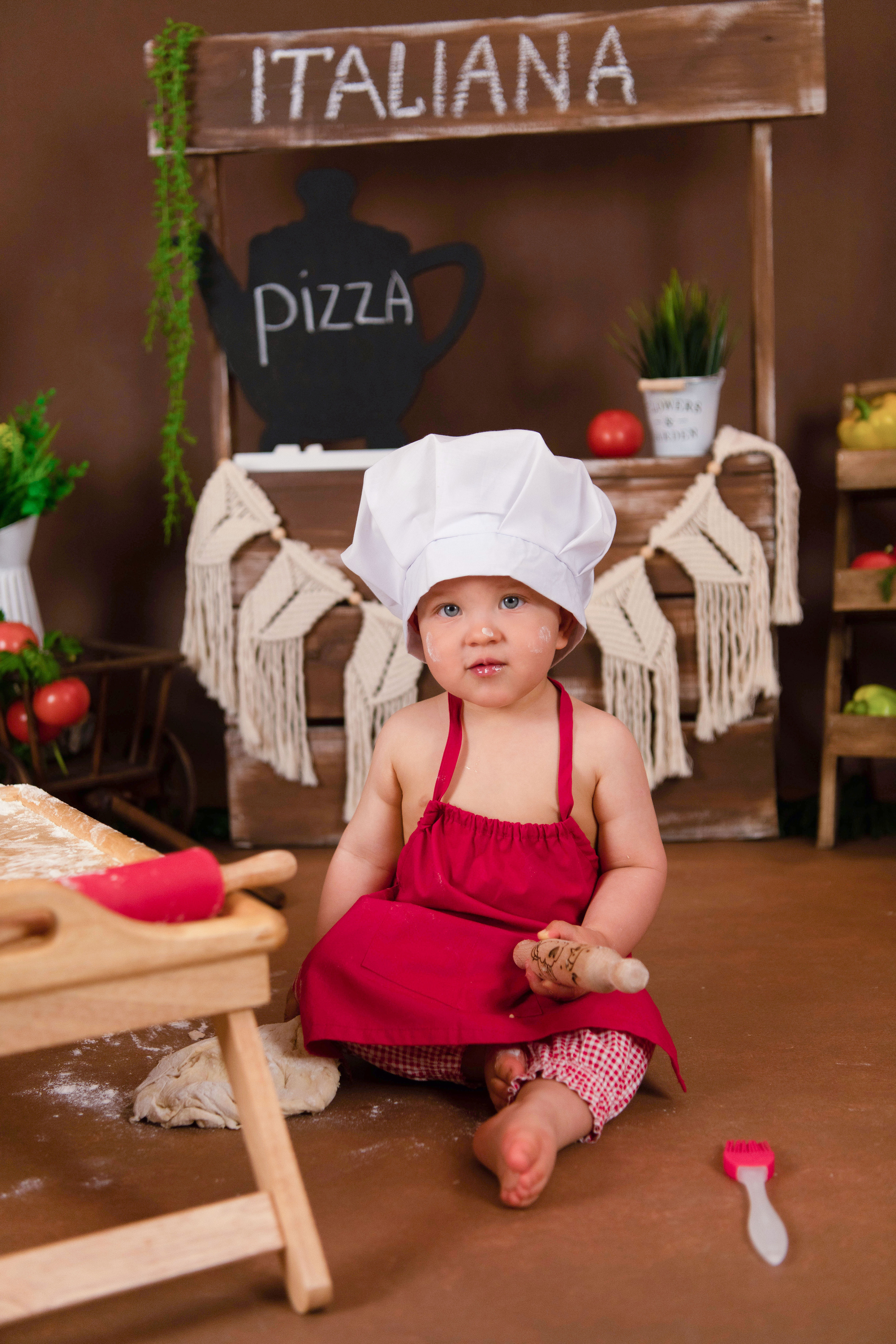 Веселый Поваренок. Леня, годик. Семейный и детский фотограф в Красноярске Мила Черкасова