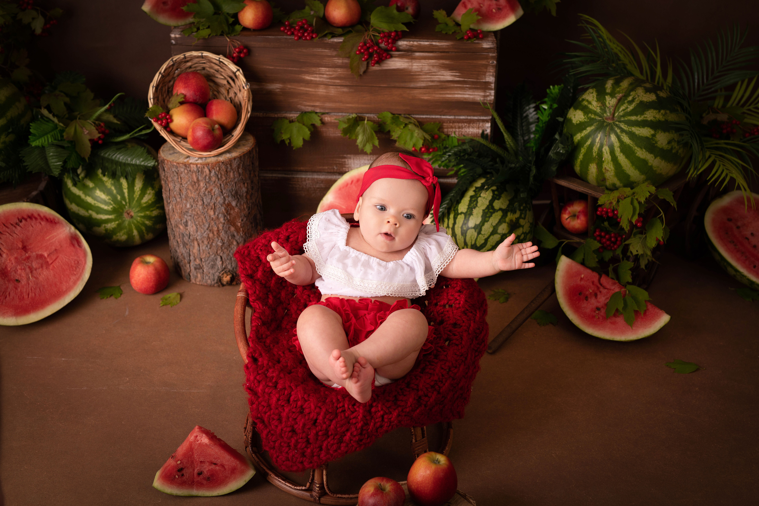Арбузный день. Адель 6 м. Семейный и детский фотограф в Красноярске Мила Черкасова