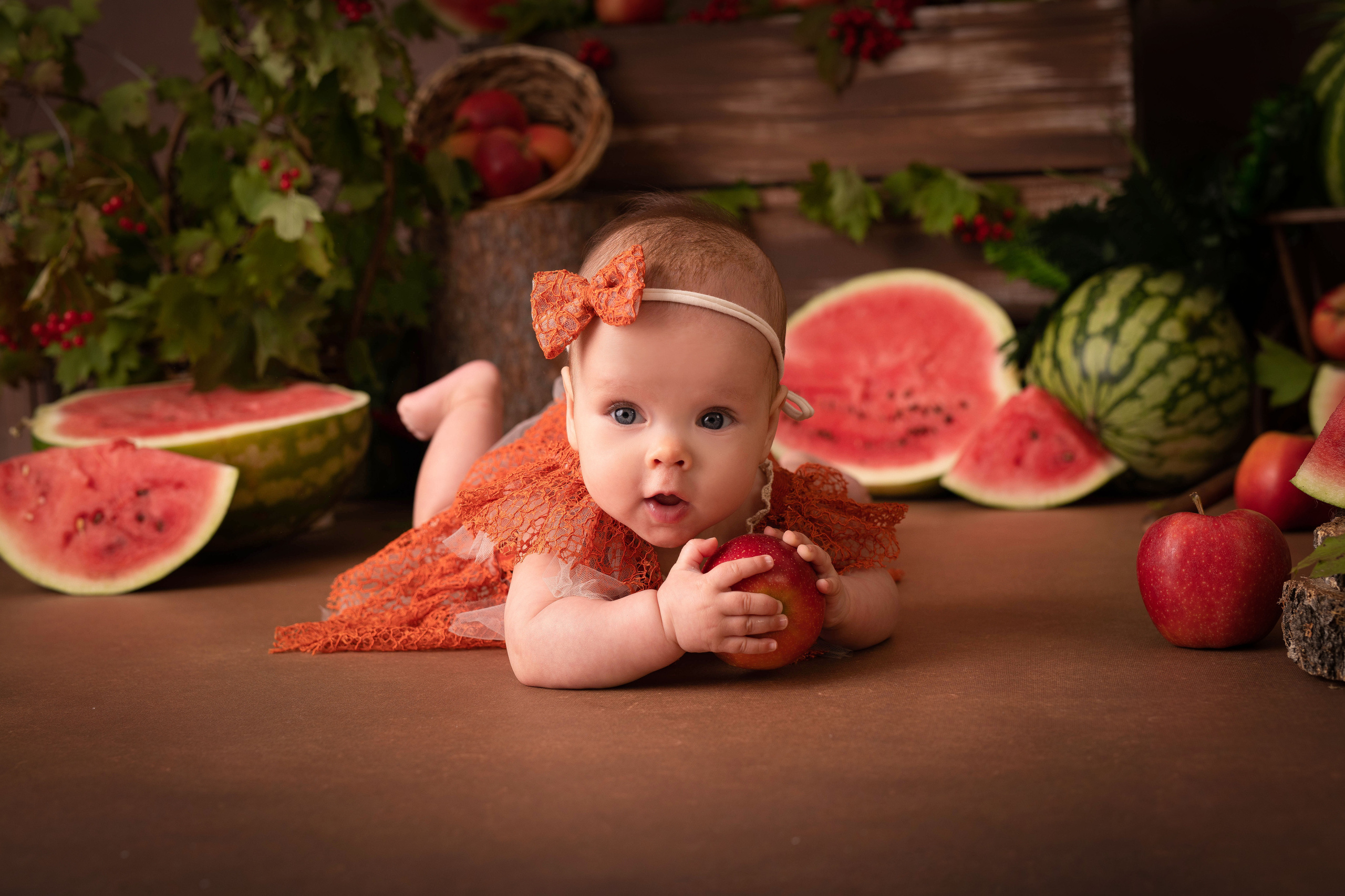 Арбузный день. Адель 6 м. Семейный и детский фотограф в Красноярске Мила Черкасова