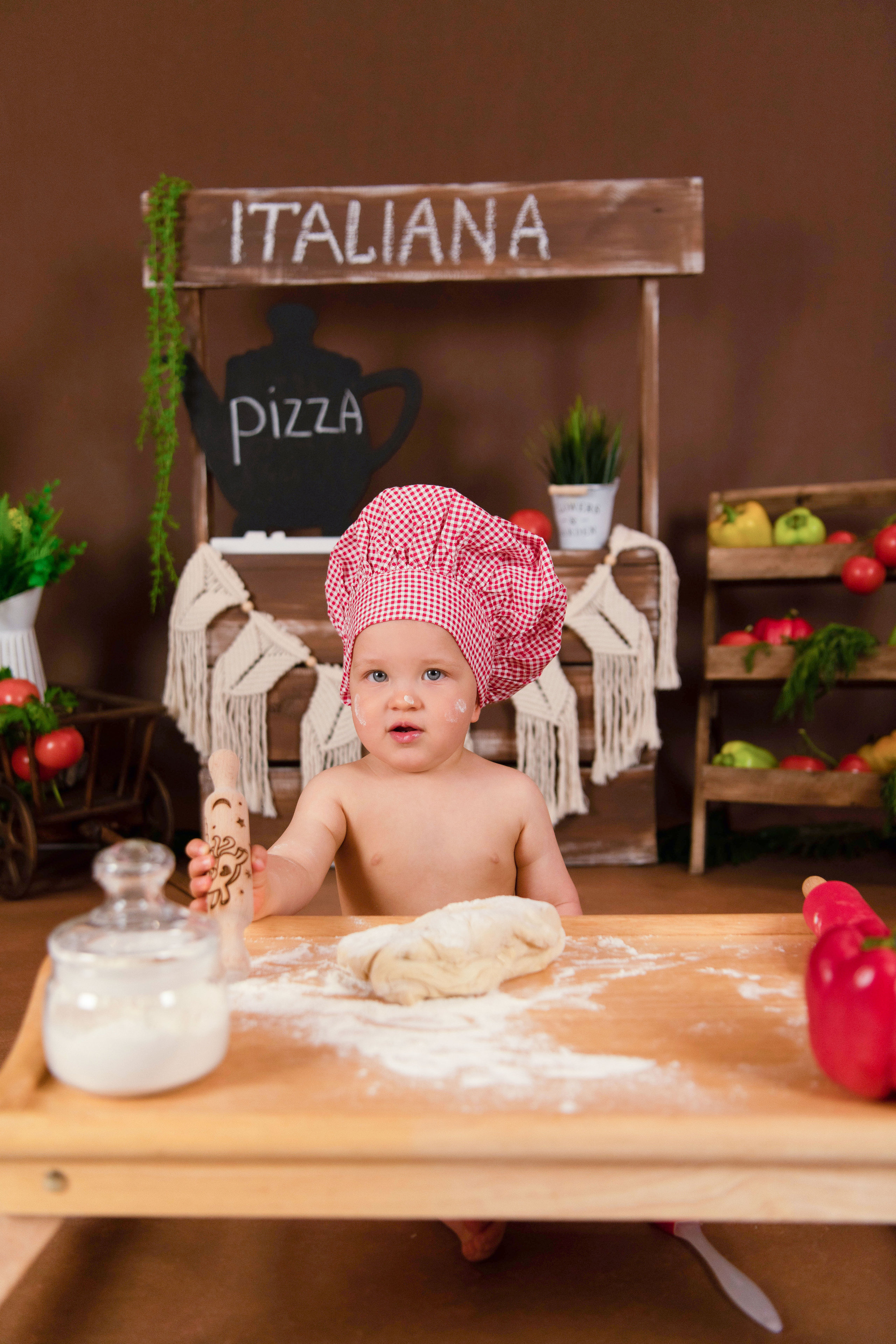 Веселый Поваренок. Леня, годик. Семейный и детский фотограф в Красноярске Мила Черкасова