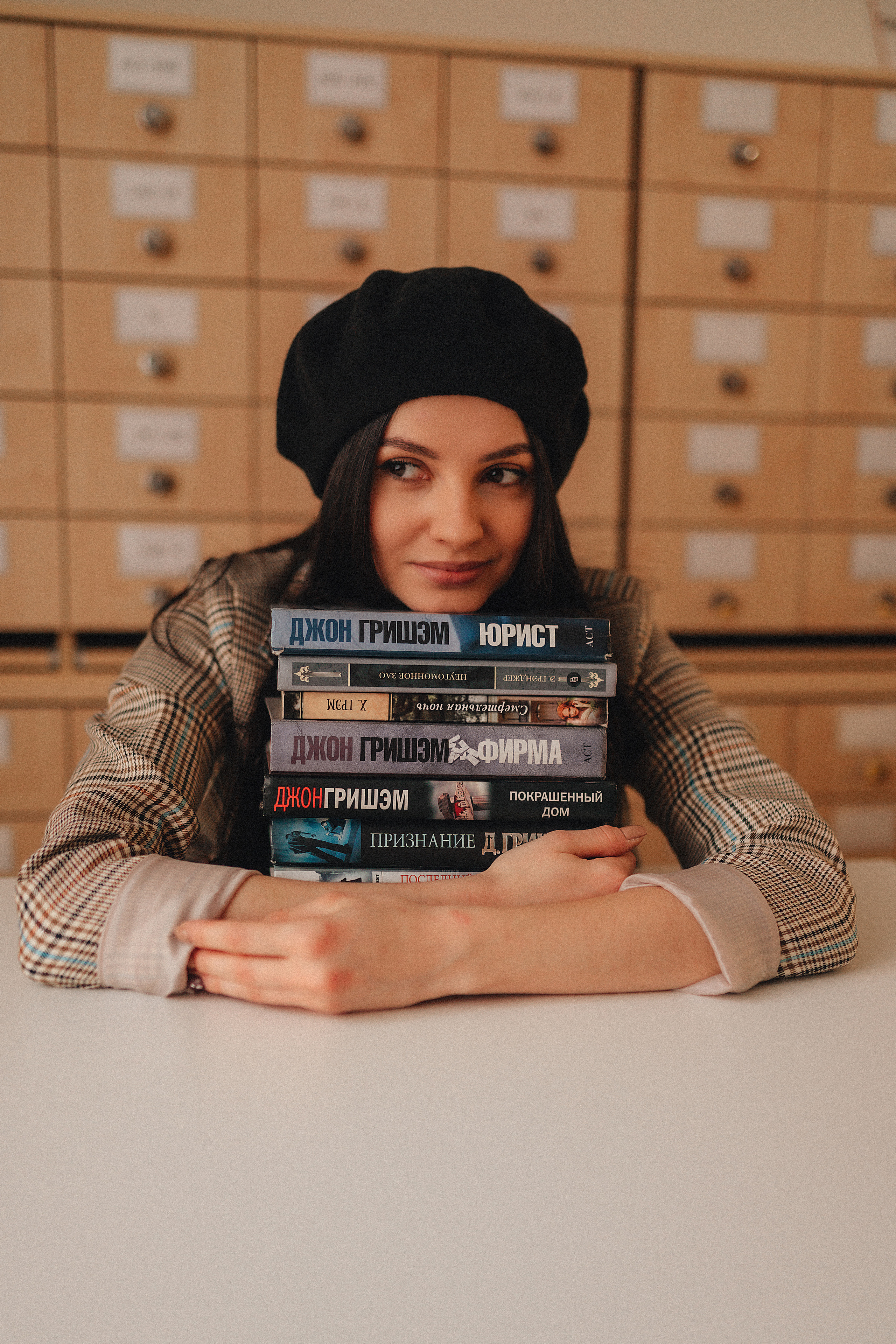 Татьяна | Съёмка в библиотеке. Фотограф Карина Шмулёва. Воронеж и область