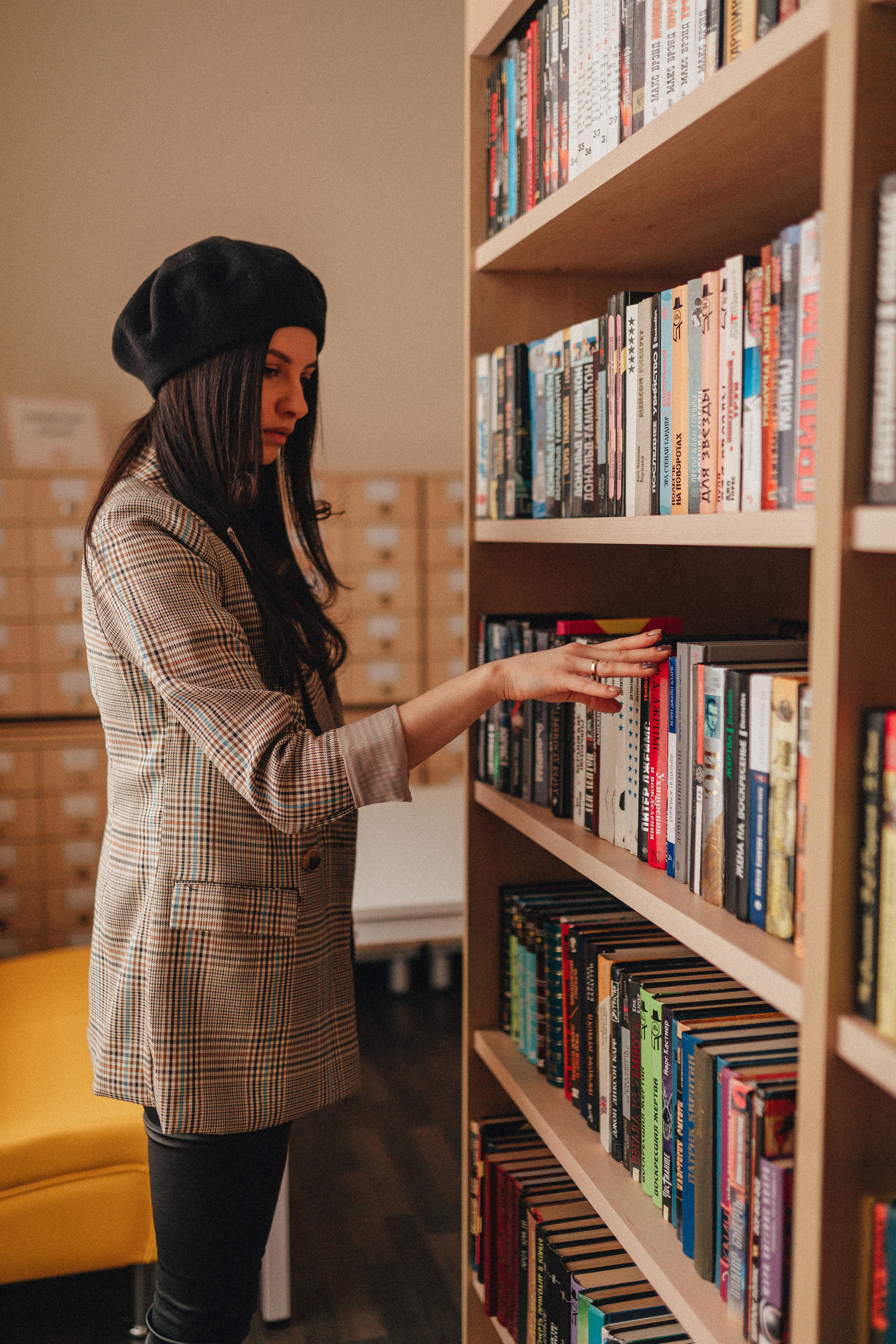 Татьяна | Съёмка в библиотеке. Фотограф Карина Шмулёва. Воронеж и область