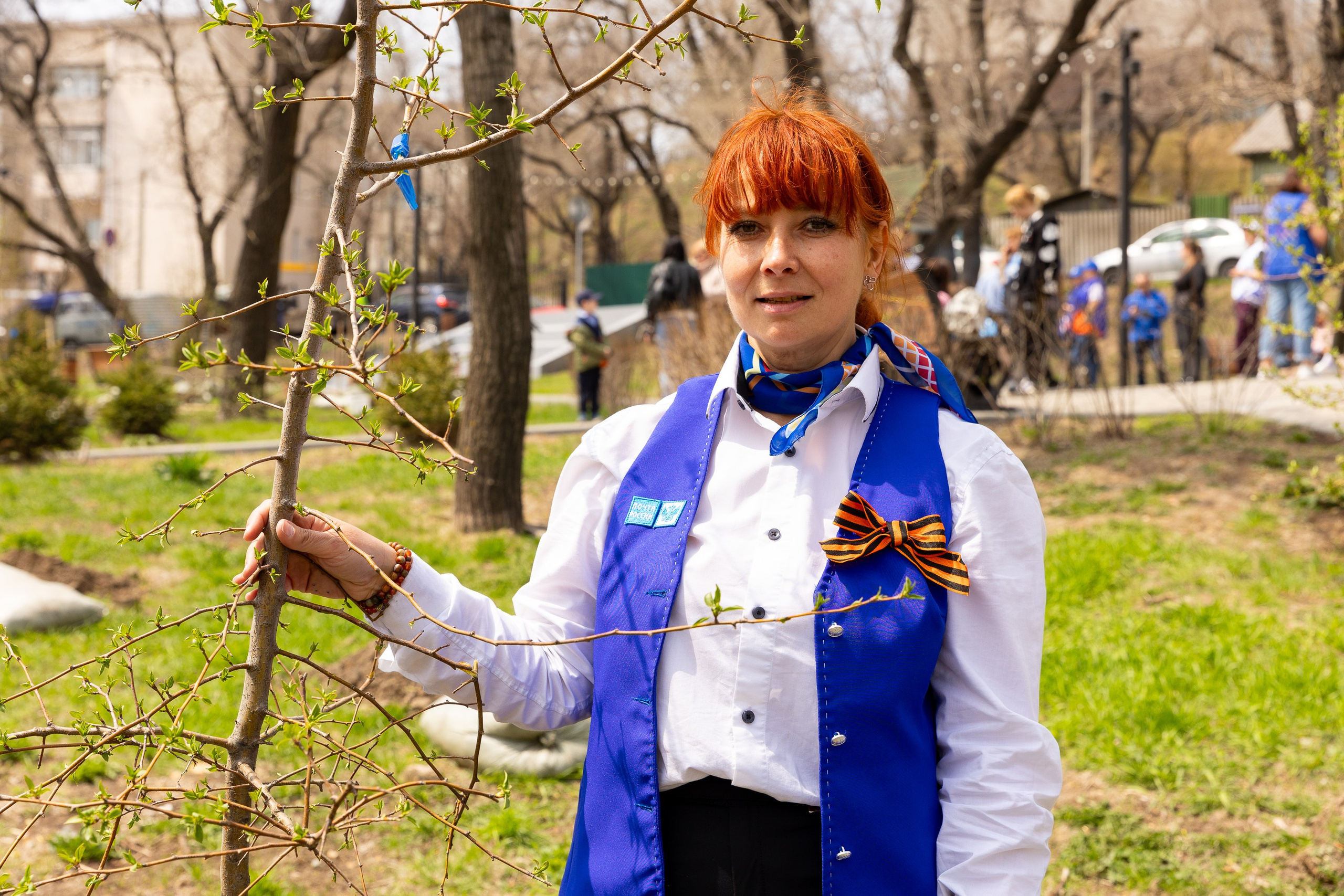 Посадка деревьев. Репортажный фотограф во Владивостоке
