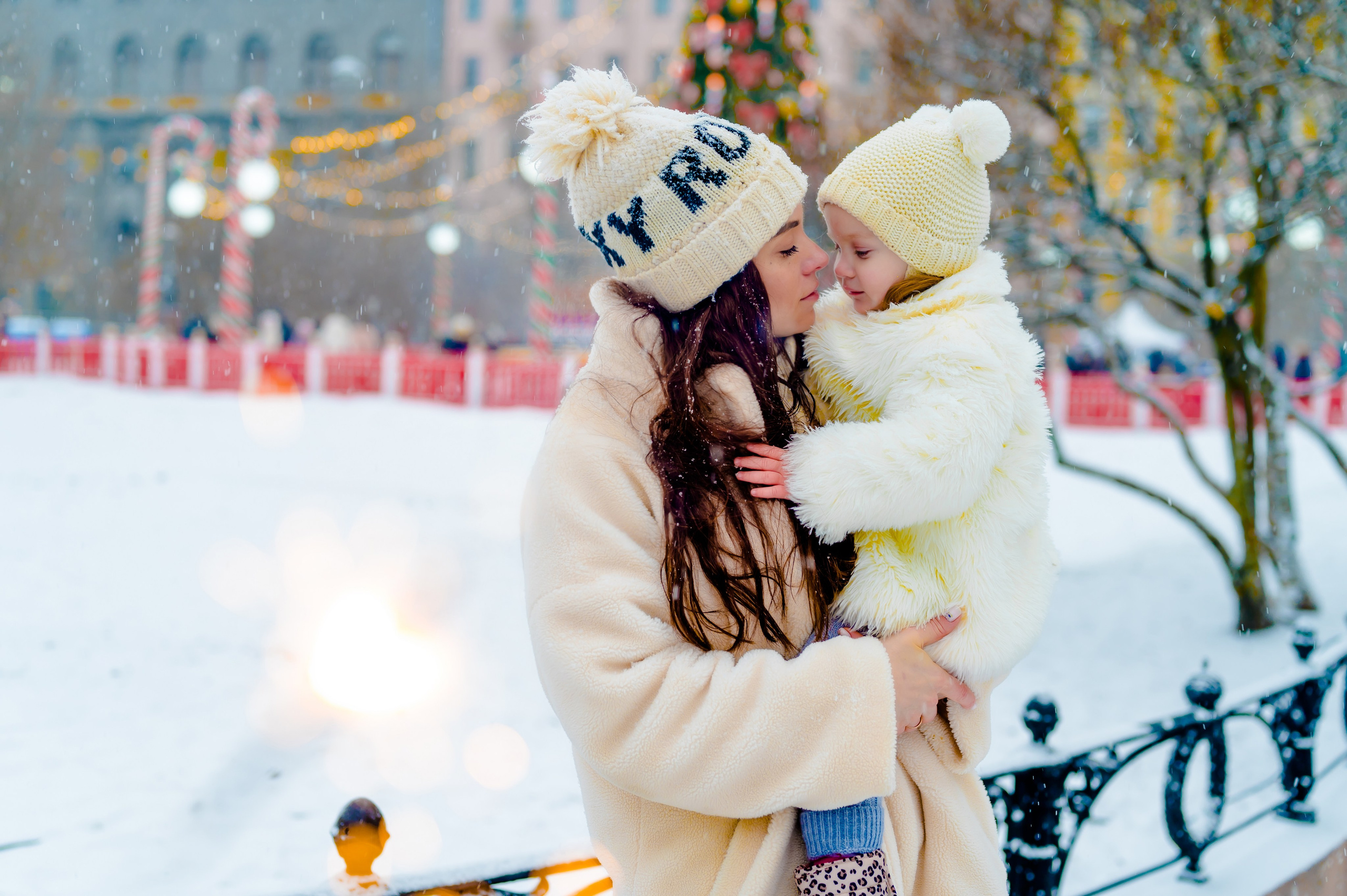 Новогодняя фотосессия на Манежной площади. Свадебный и семейный фотограф Евгения Кононова