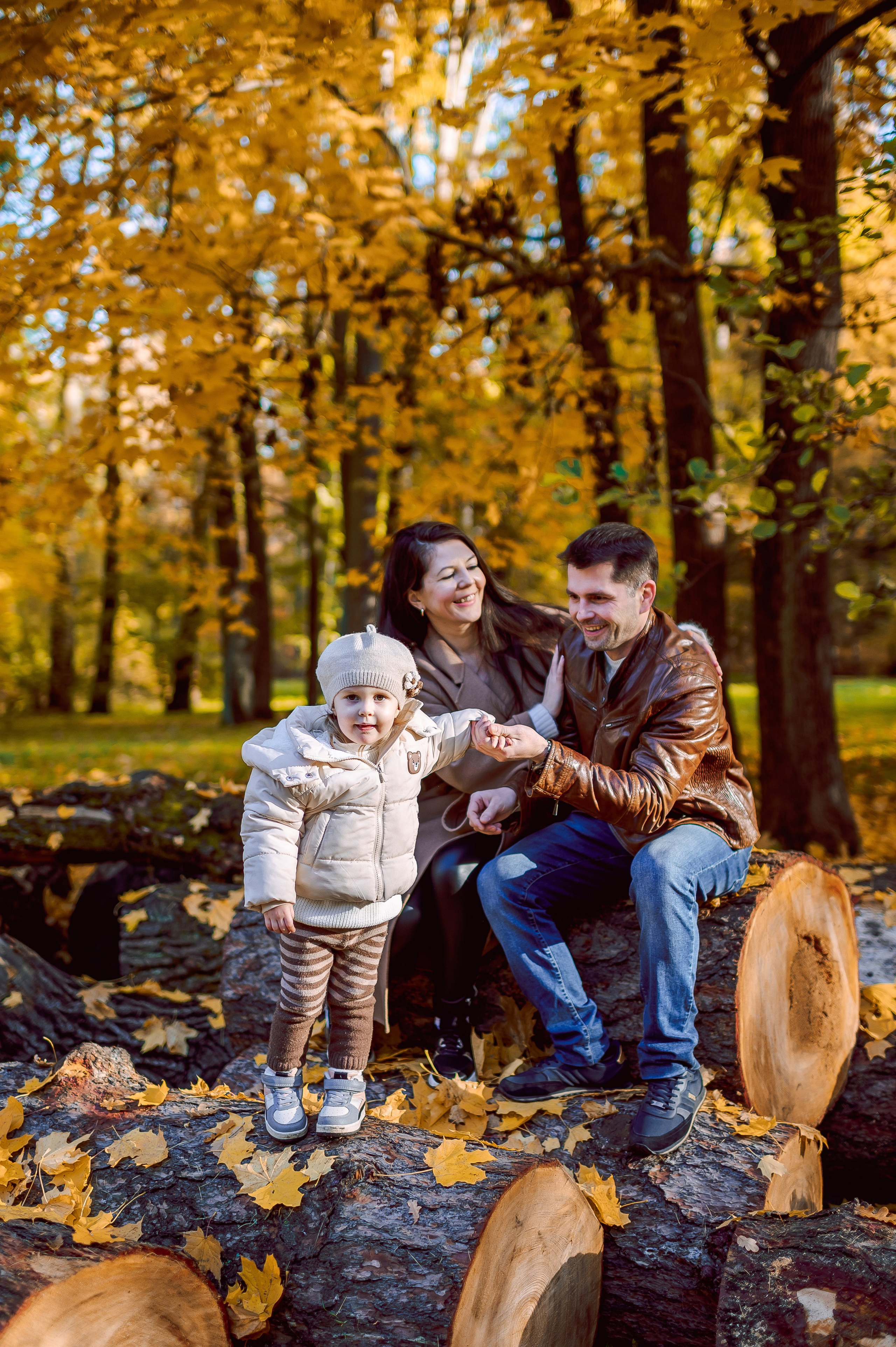 Осенняя семейная прогулка. Портретный, семейный и свадебный фотограф в Санкт-Петербурге и в Пушкине Ширяев Денис