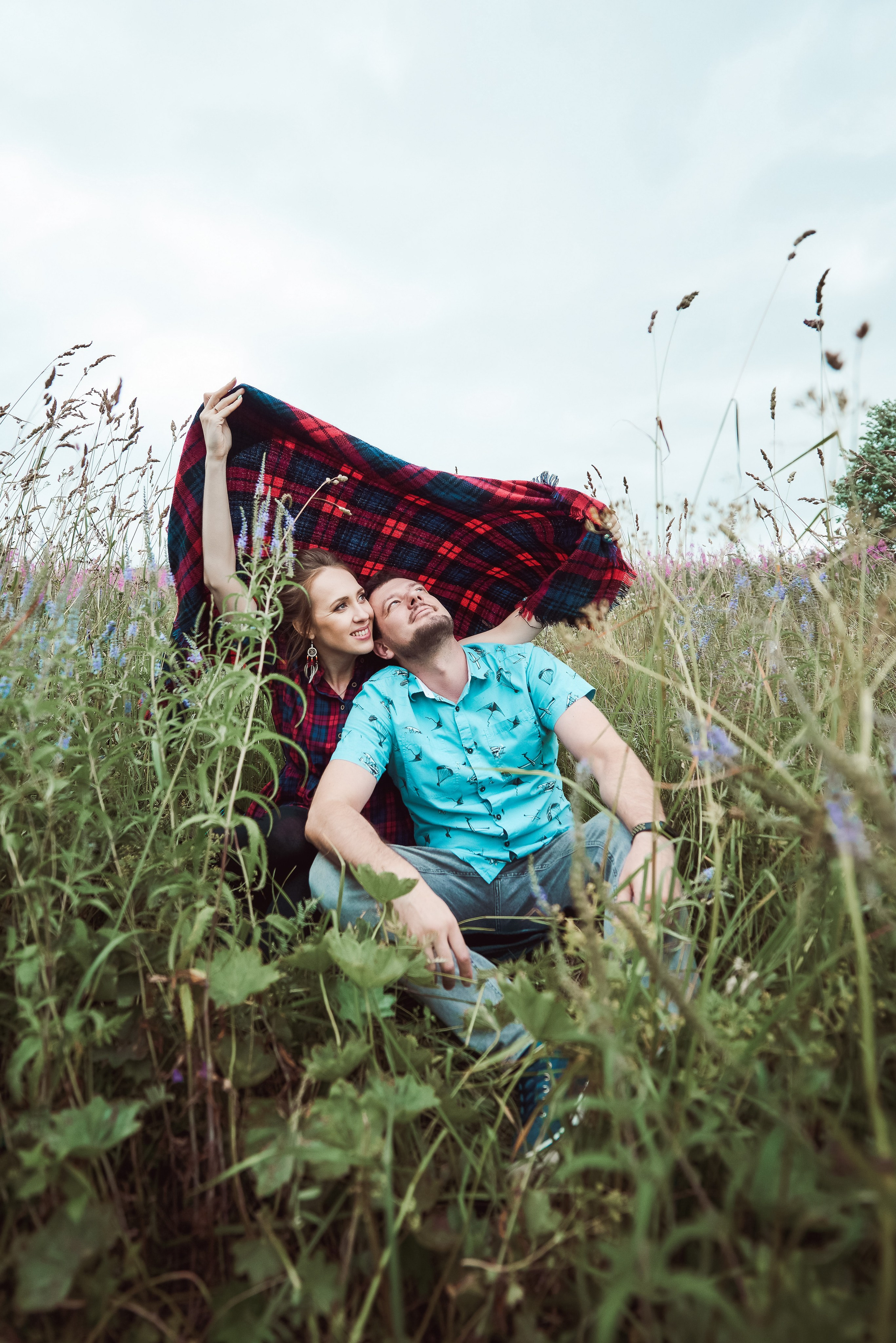 Александра и Вячеслав (фотосессия Love story на природе). Портретный, семейный и свадебный фотограф в Санкт-Петербурге и в Пушкине Ширяев Денис