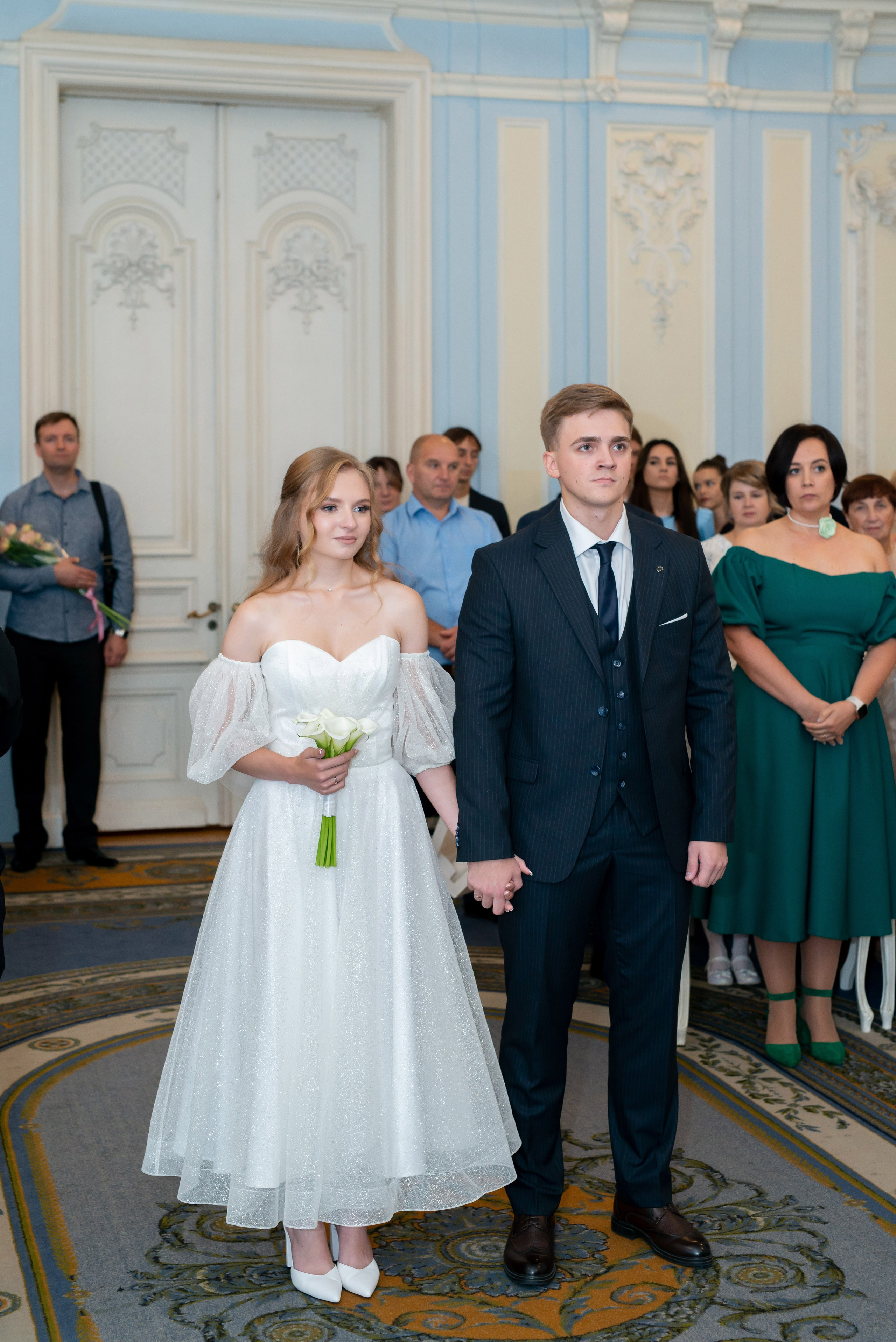 Анастасия и Михаил (Второй Дворец Бракосочетания на Фурштатской улице 52, фотосессия в Таврическом парке). Портретный, семейный и свадебный фотограф в Санкт-Петербурге и в Пушкине Ширяев Денис