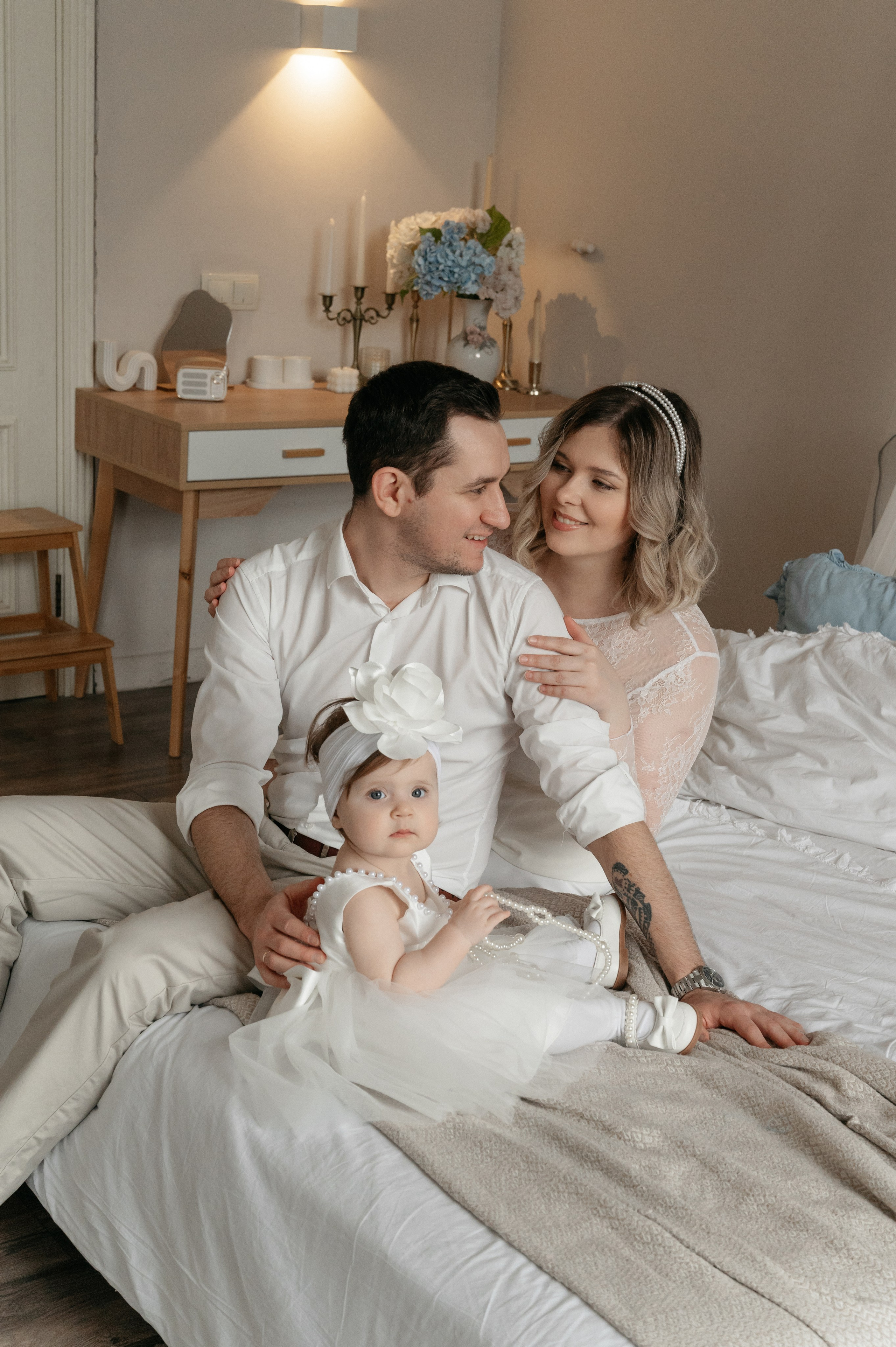 Годовасие малышки Киры в студии. Свадебный фотограф Мария Строгонова