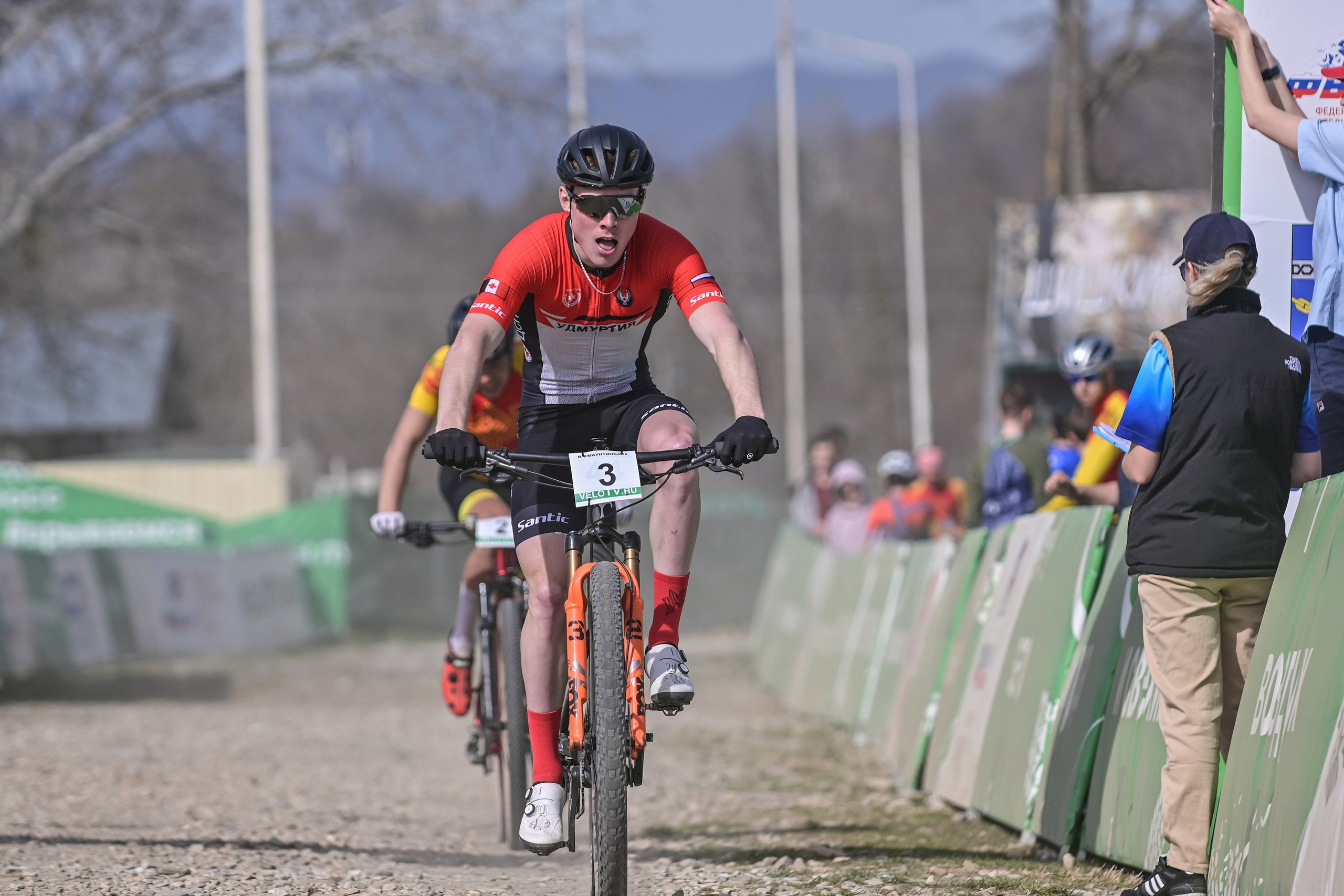 Маунтинбайк, кросс-кантри в Архипо-Осиповке 16 марта 2025. Спортивный фотограф, фотожурналист Павел Ларькин