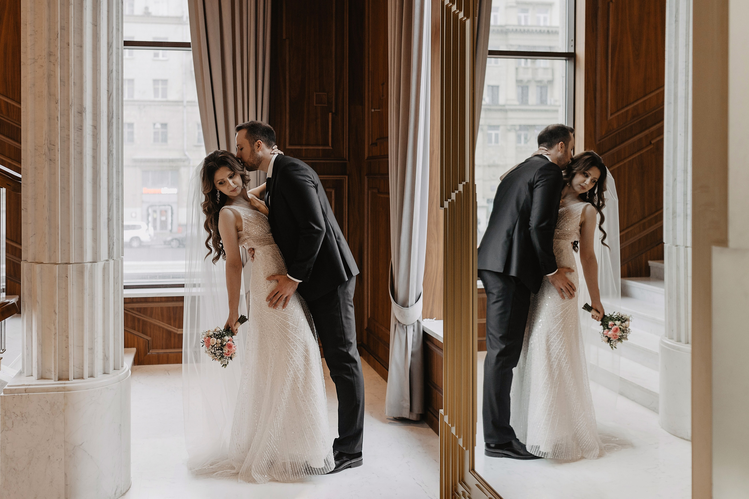 Свадебная фотосессия в отеле Марриотт Империал Плаза