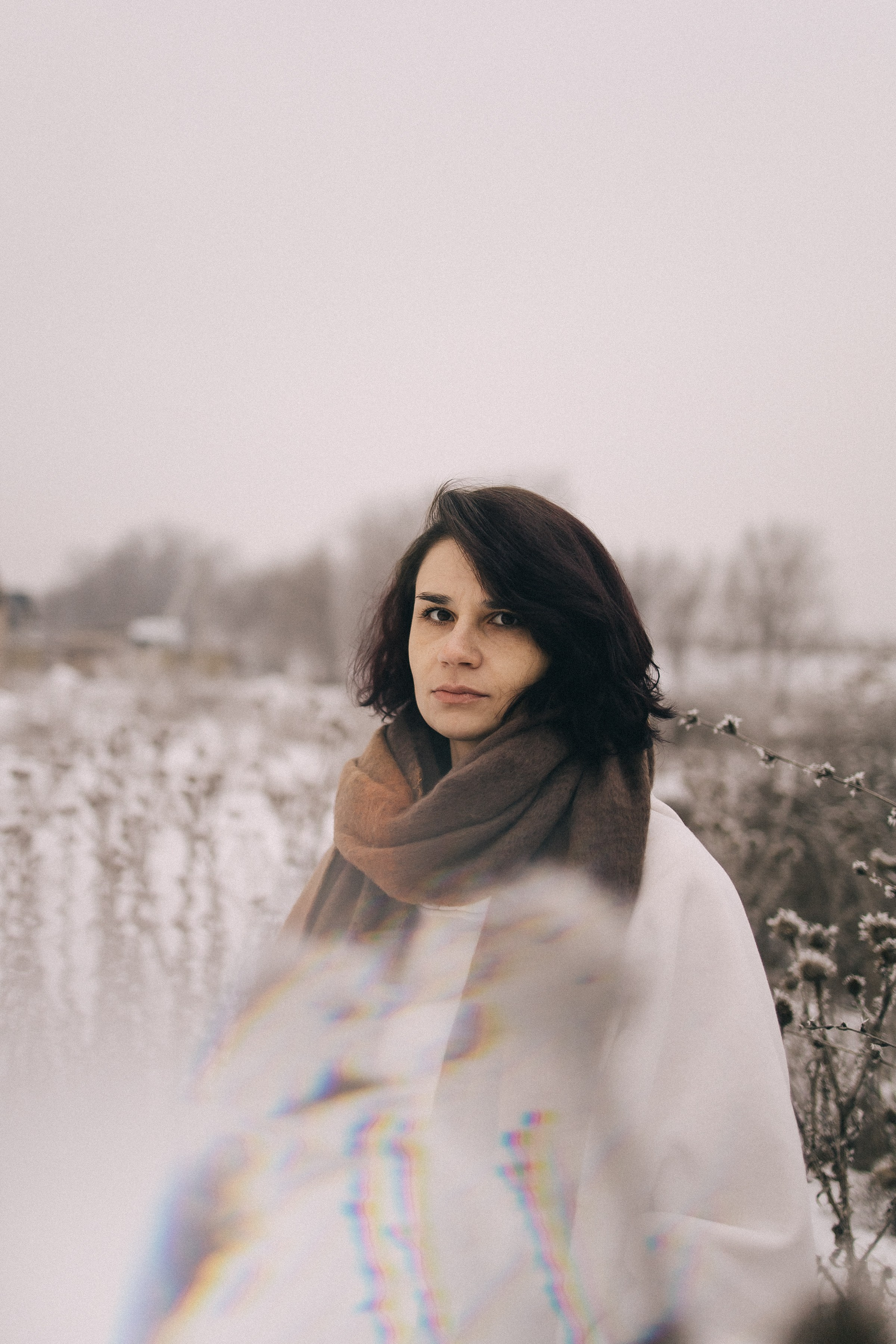 Ксю и снег / Алматы. Фотограф Наталья Гончарова. Снимаю живые портреты в Алматы