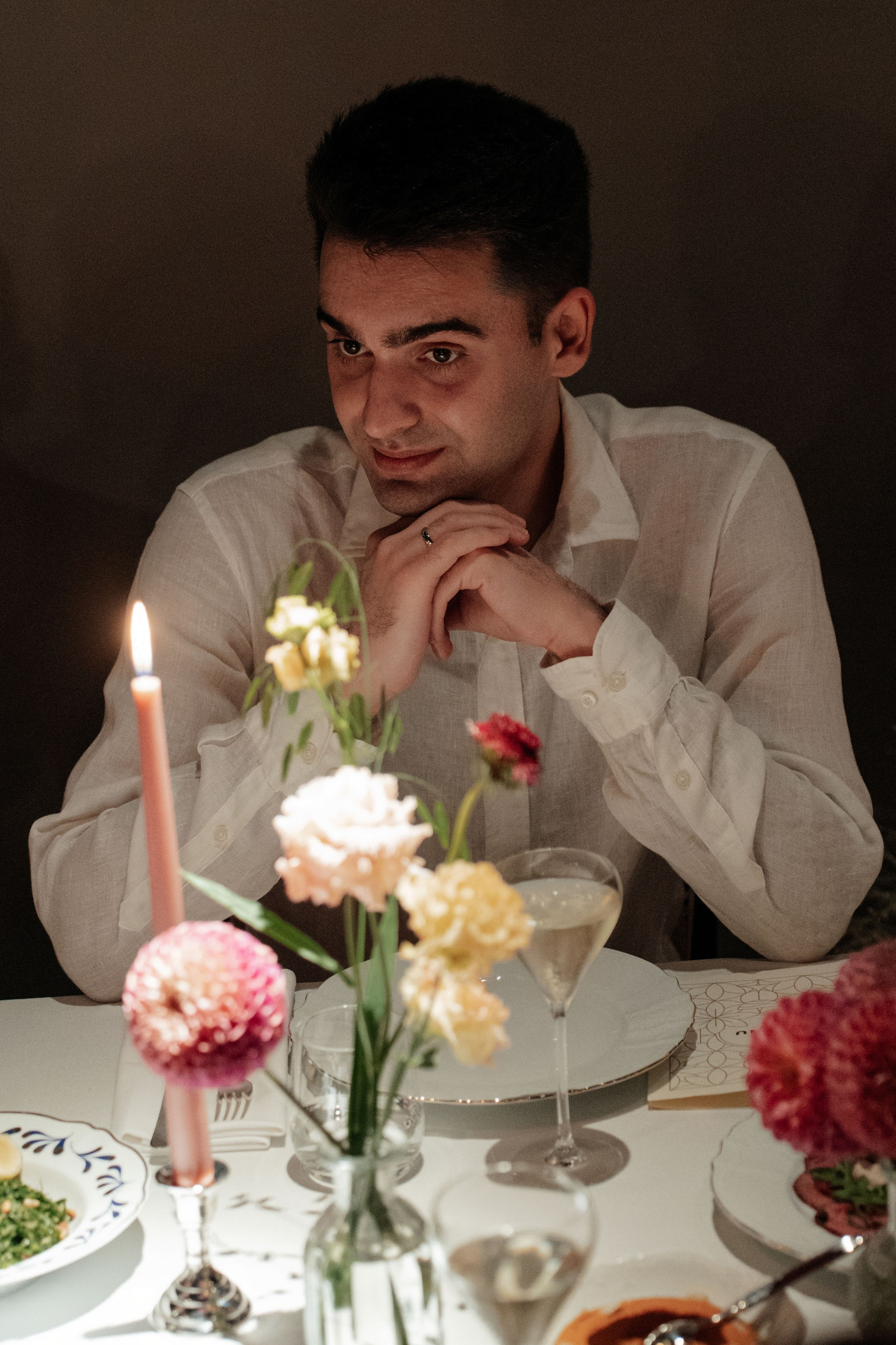Свадебный ужин в кругу друзей/ ресторан Мина. Свадебный фотограф Москва Александра Аверкова