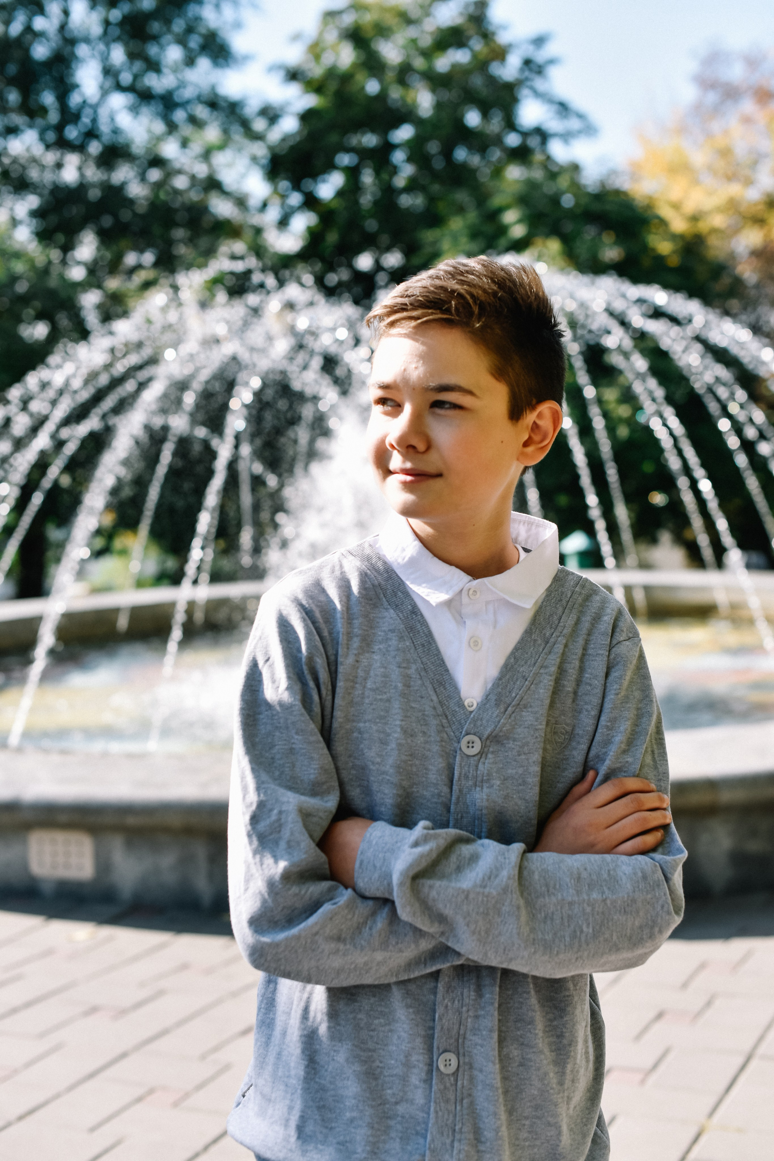 Прогулка Олеси, Льва и Ванечки