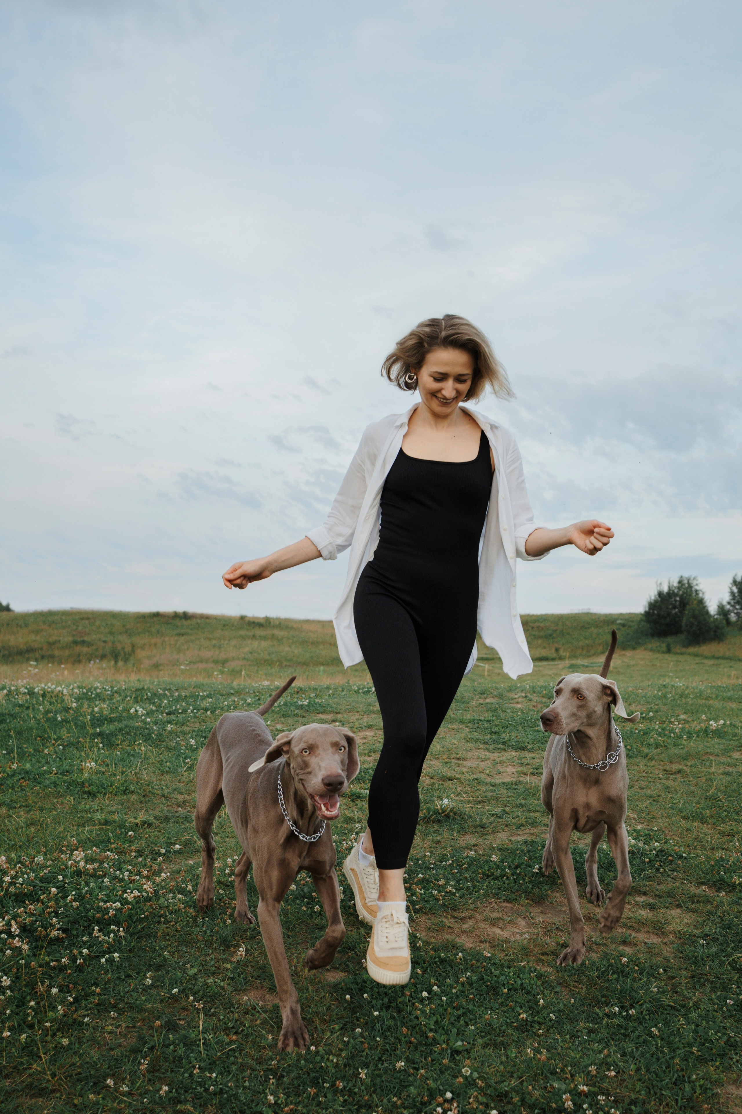 Маргарита и веймаранеры. Фотограф-анималист в Санкт-Петеребурге Титова Алиса