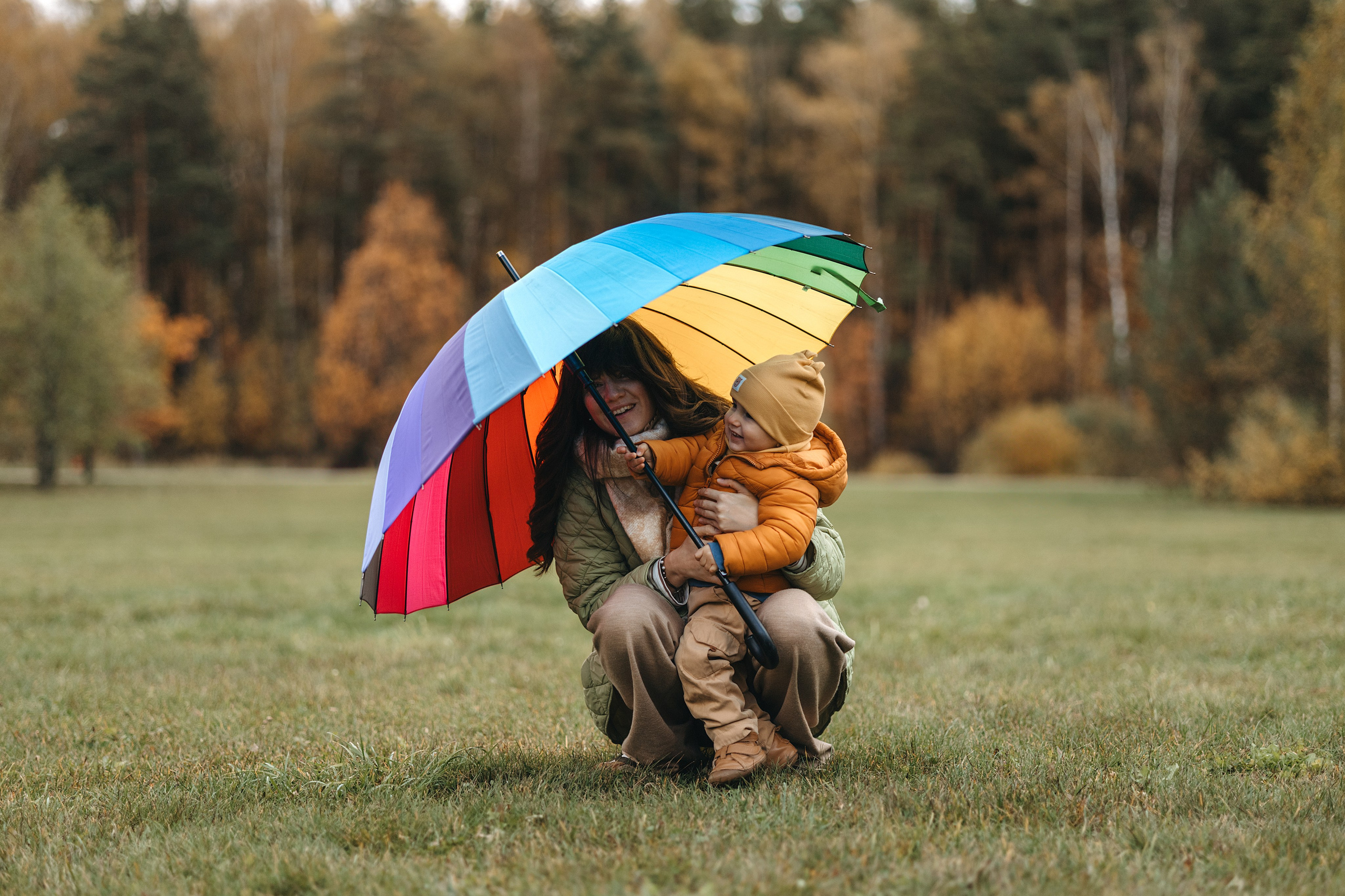 Осенняя семейная съемка. Фотограф Анималист в Москве Анастасия Жучкова