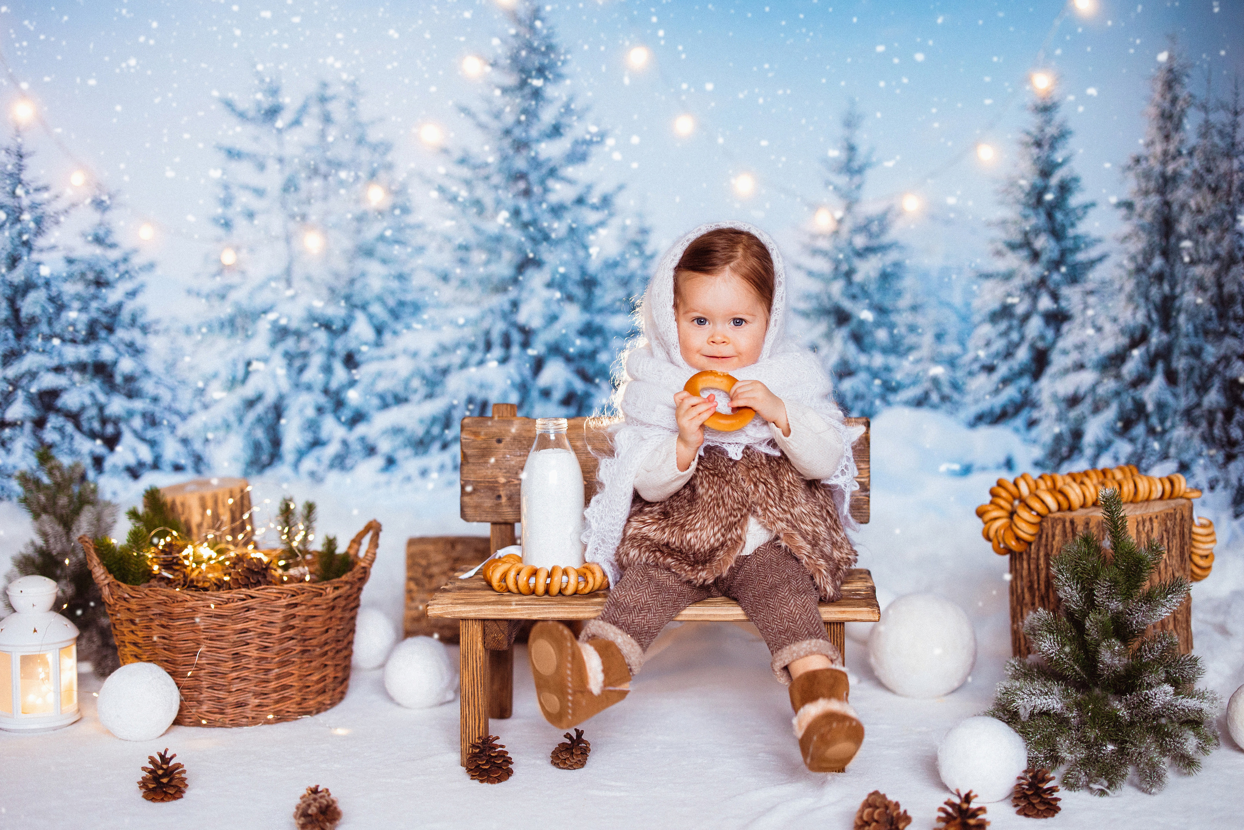 Зимний лес. Семейный и детский фотограф в Краснодаре Анна Трашкова