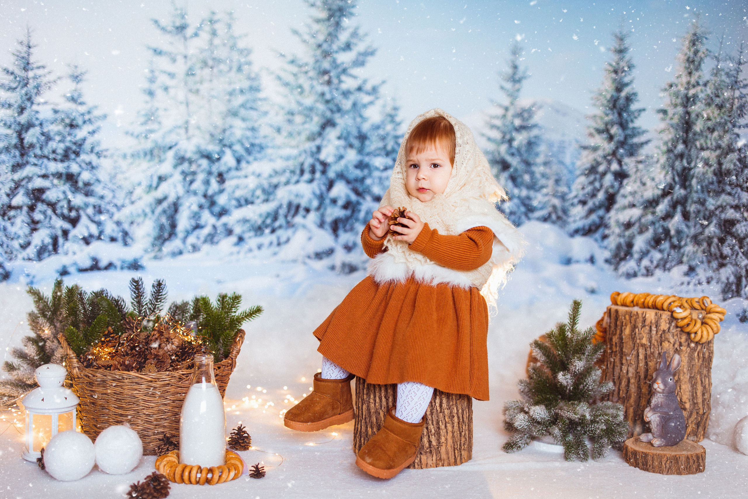 Зимний лес. Семейный и детский фотограф в Краснодаре Анна Трашкова