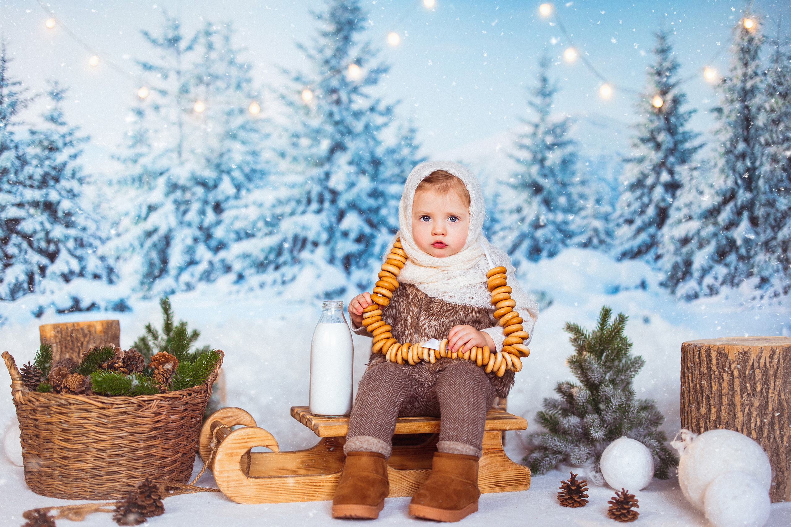 Зимний лес. Семейный и детский фотограф в Краснодаре Анна Трашкова