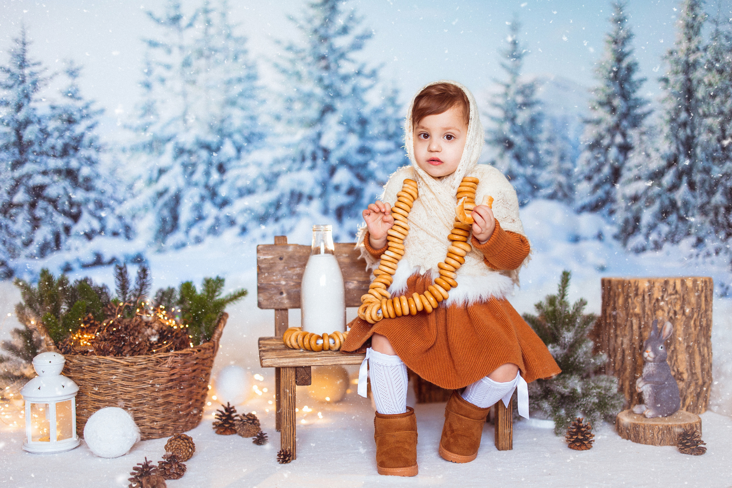 Зимний лес. Семейный и детский фотограф в Краснодаре Анна Трашкова