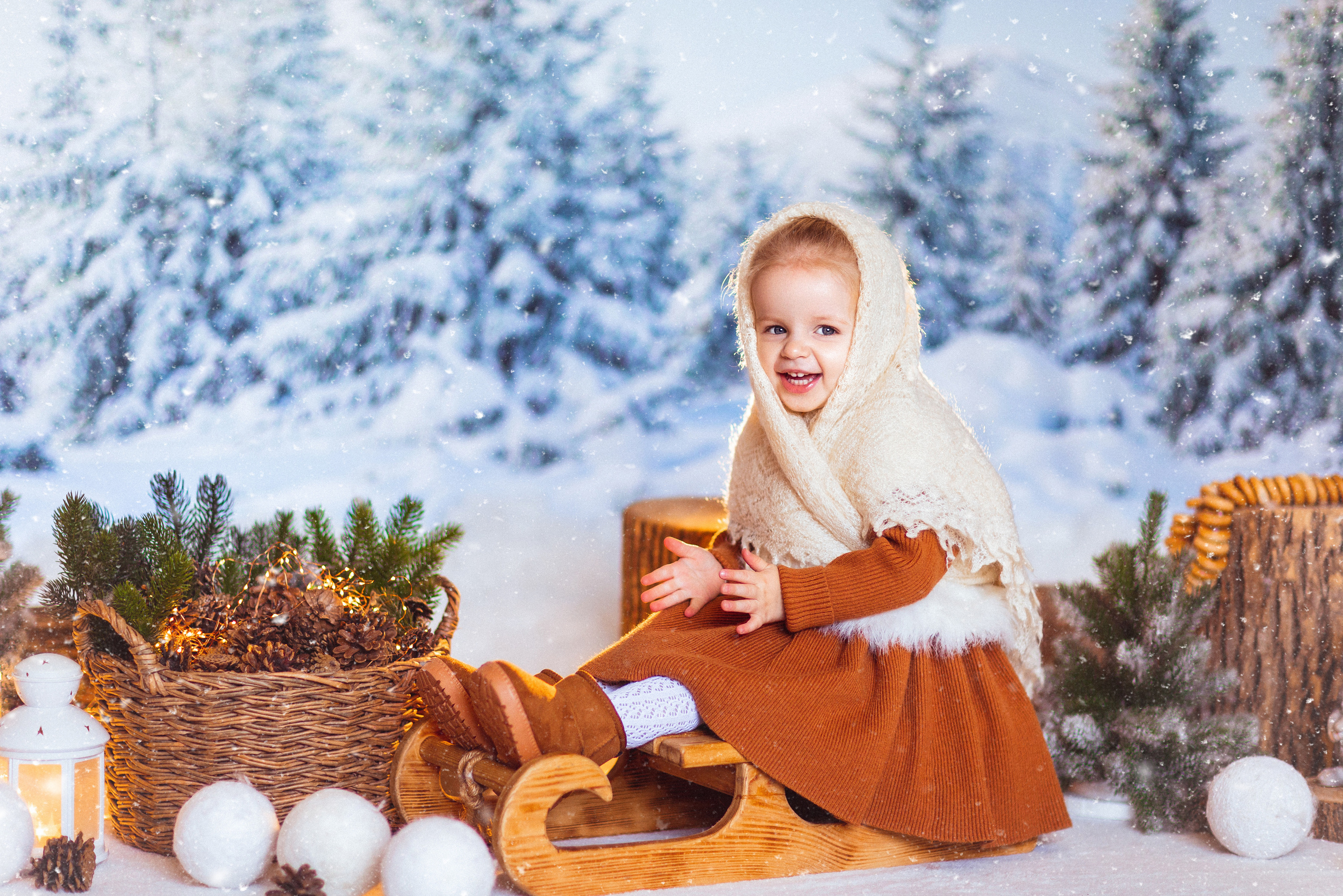 Зимний лес. Семейный и детский фотограф в Краснодаре Анна Трашкова