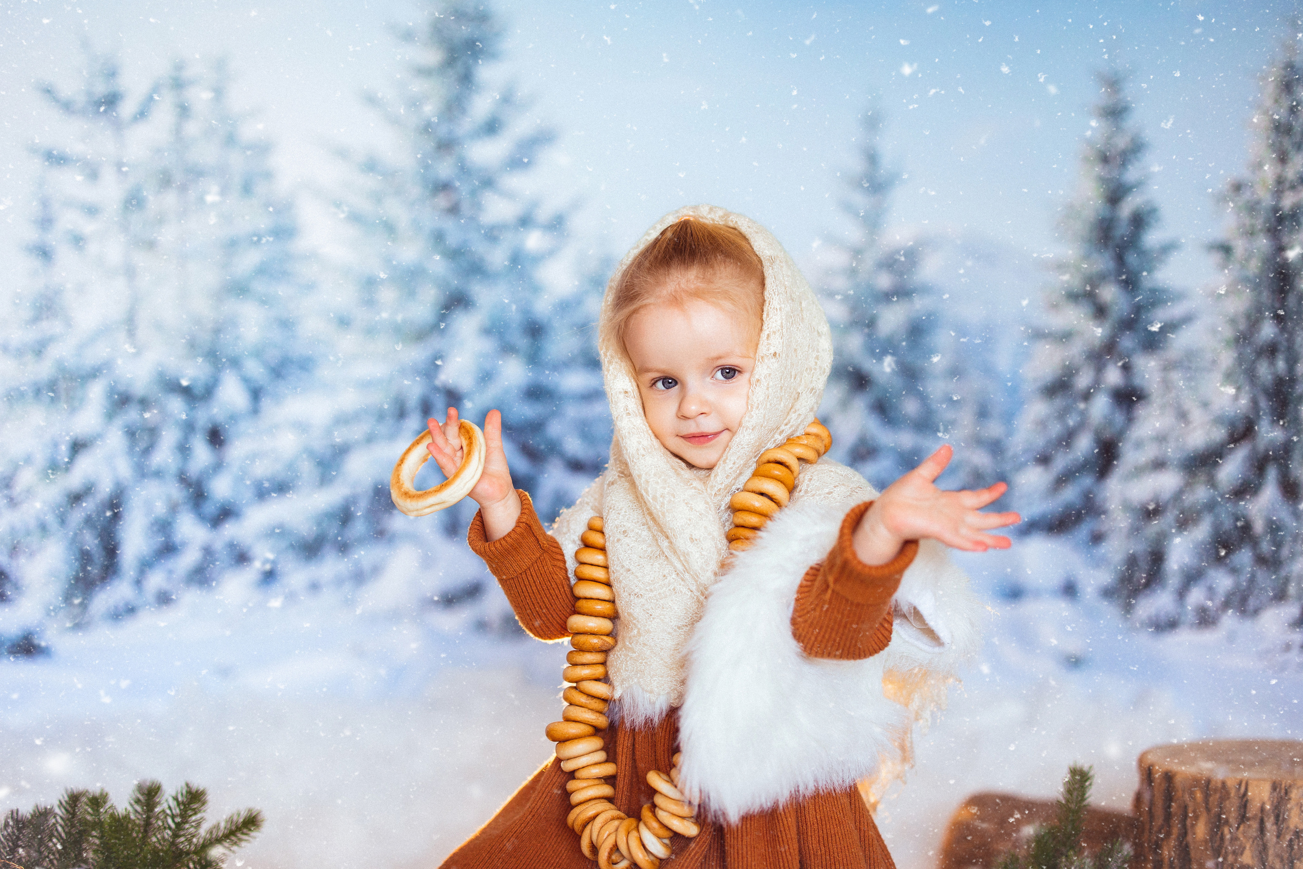 Зимний лес. Семейный и детский фотограф в Краснодаре Анна Трашкова