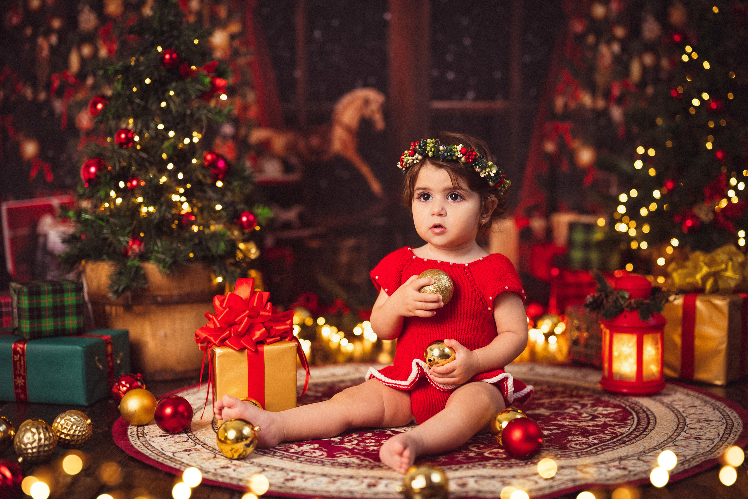 Фотостудия «Антураж», Новогодняя комната. Семейный и детский фотограф в Краснодаре Анна Трашкова