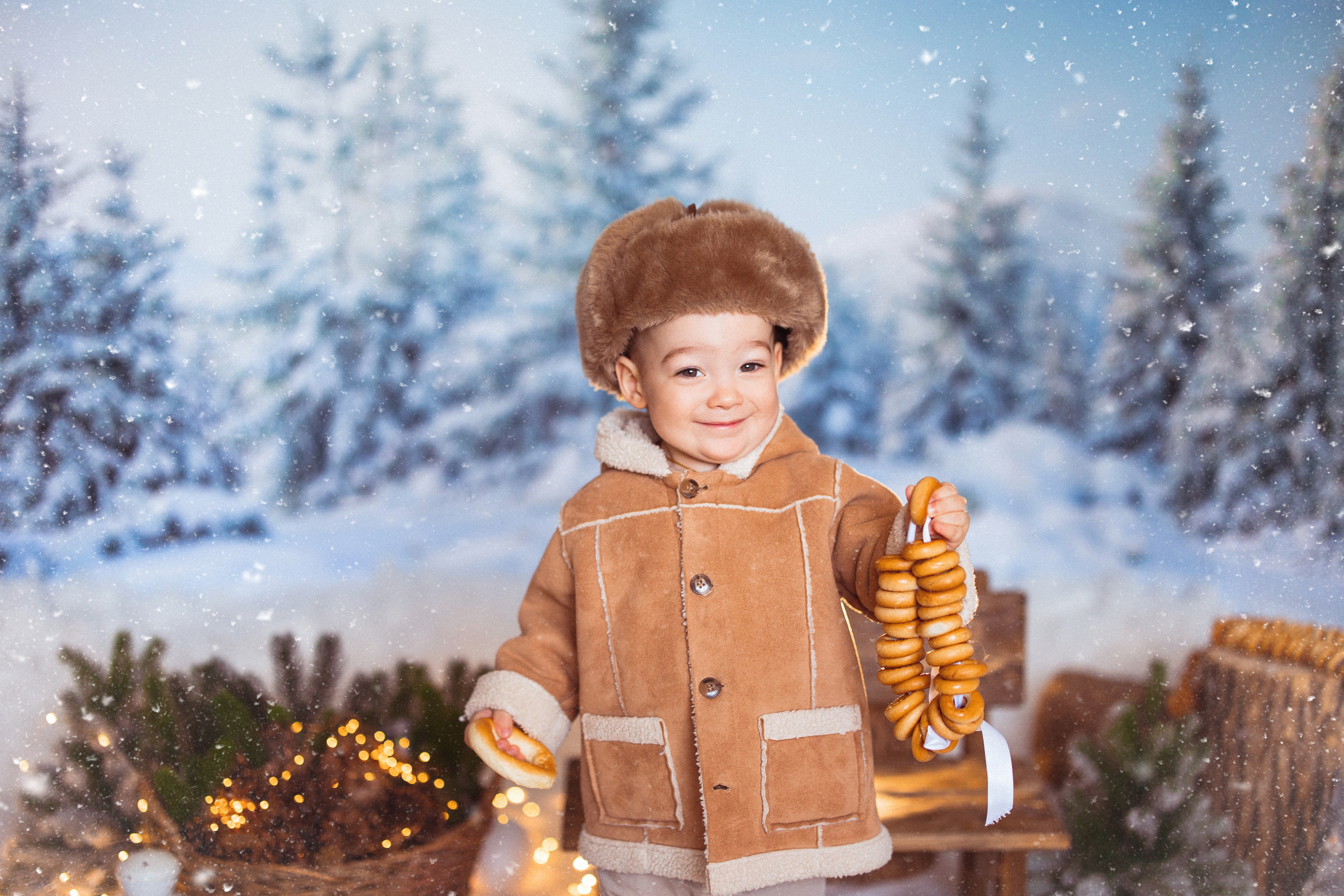 Зимний лес. Семейный и детский фотограф в Краснодаре Анна Трашкова
