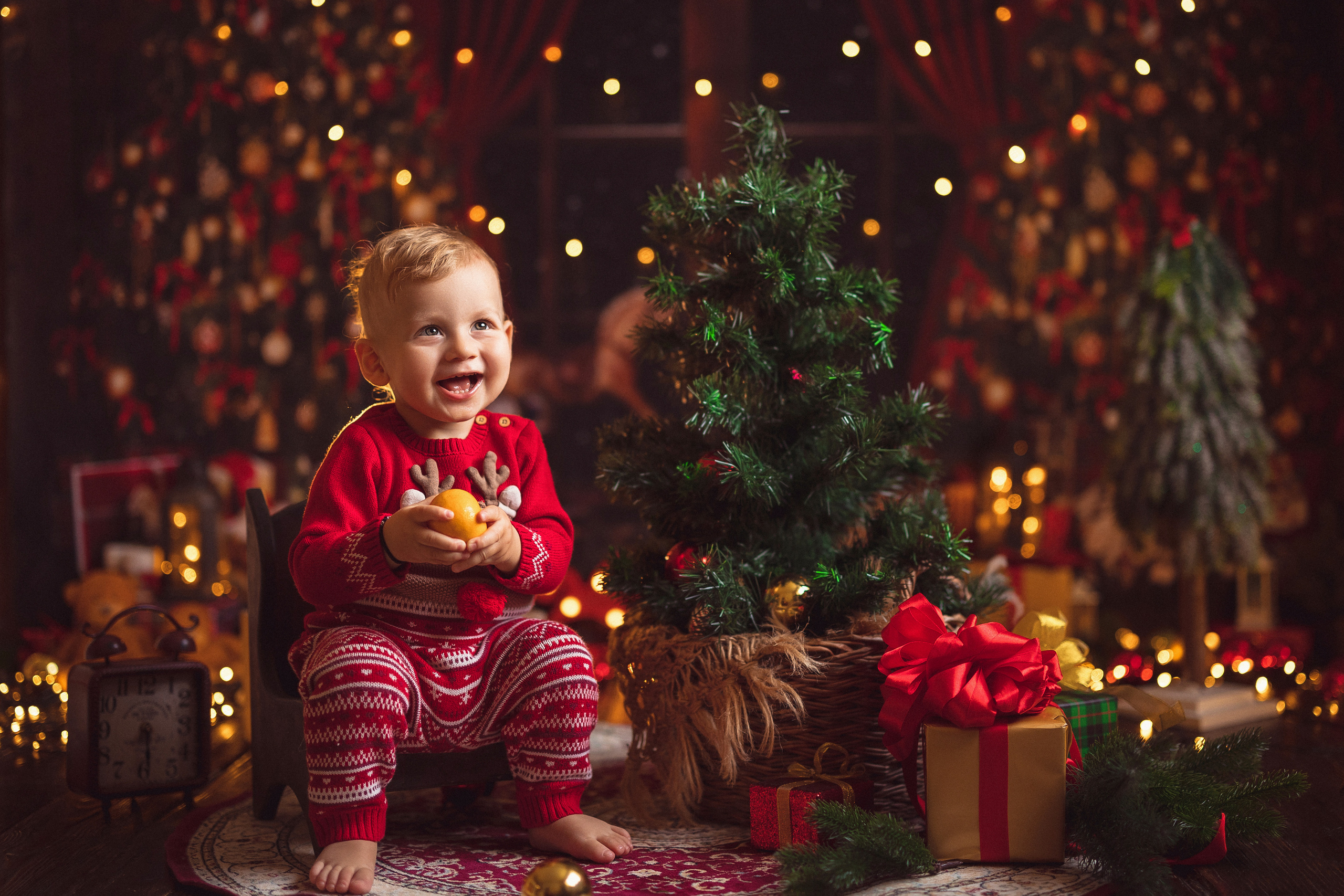 Фотостудия «Антураж», Новогодняя комната. Семейный и детский фотограф в Краснодаре Анна Трашкова