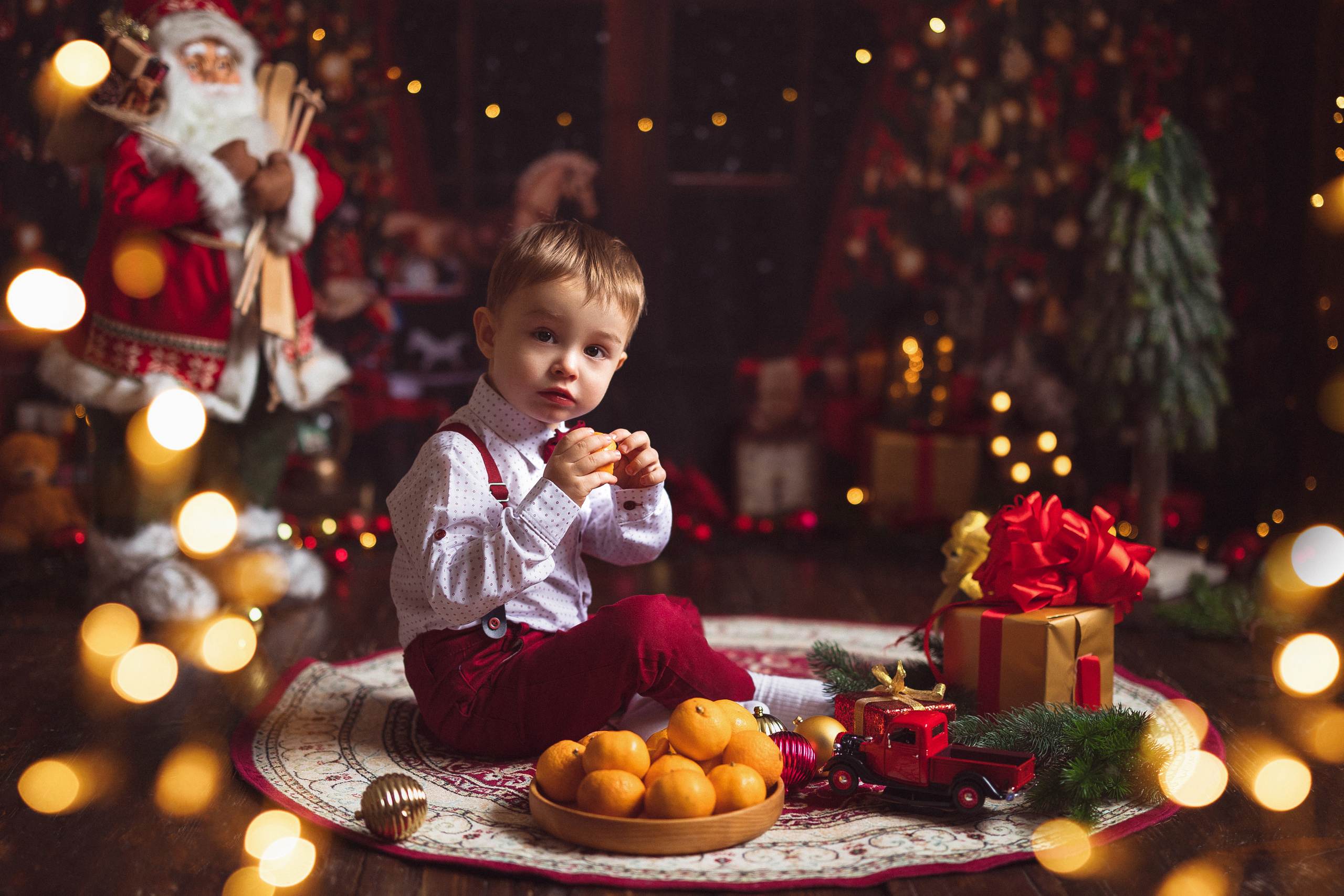 Фотостудия «Антураж», Новогодняя комната. Семейный и детский фотограф в Краснодаре Анна Трашкова