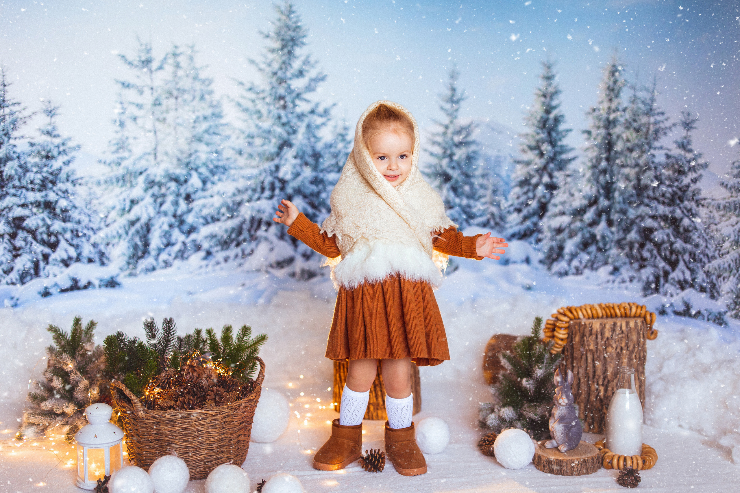 Зимний лес. Семейный и детский фотограф в Краснодаре Анна Трашкова