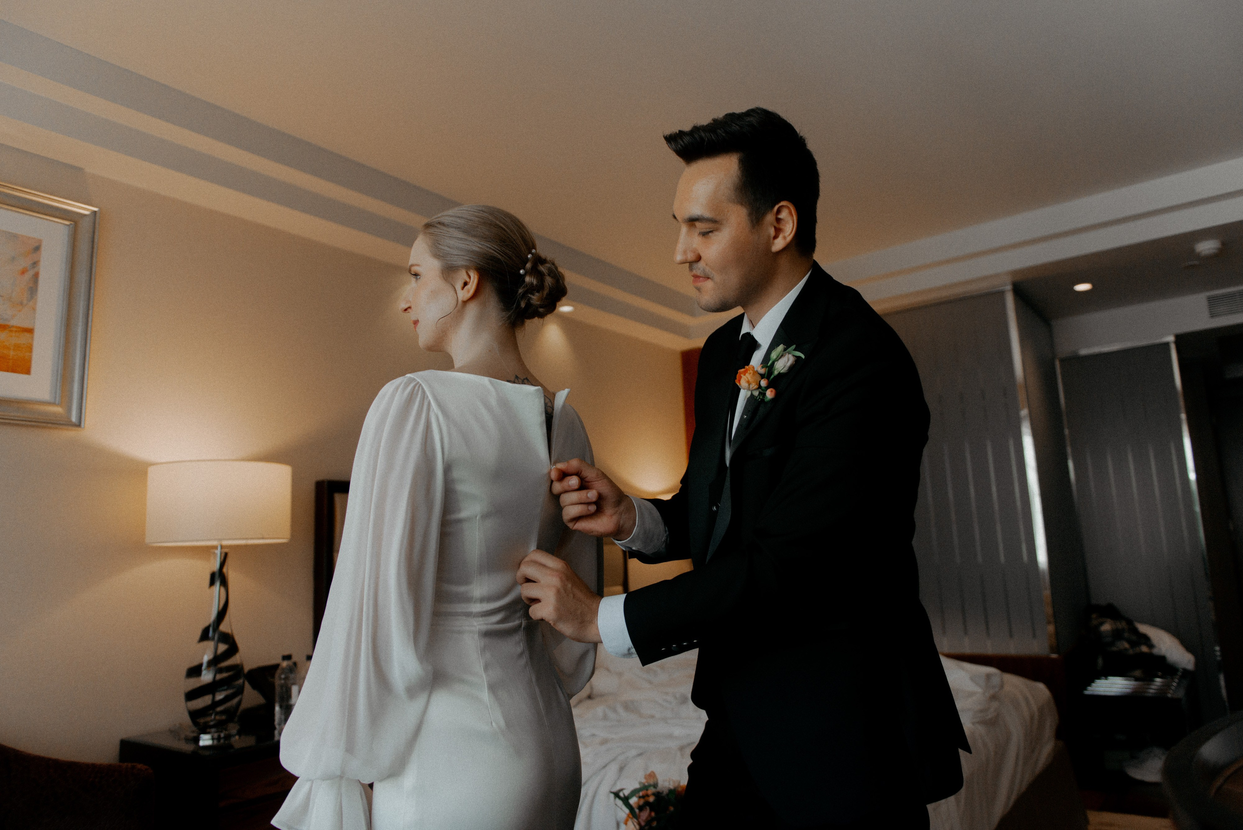 утро невесты в отеле